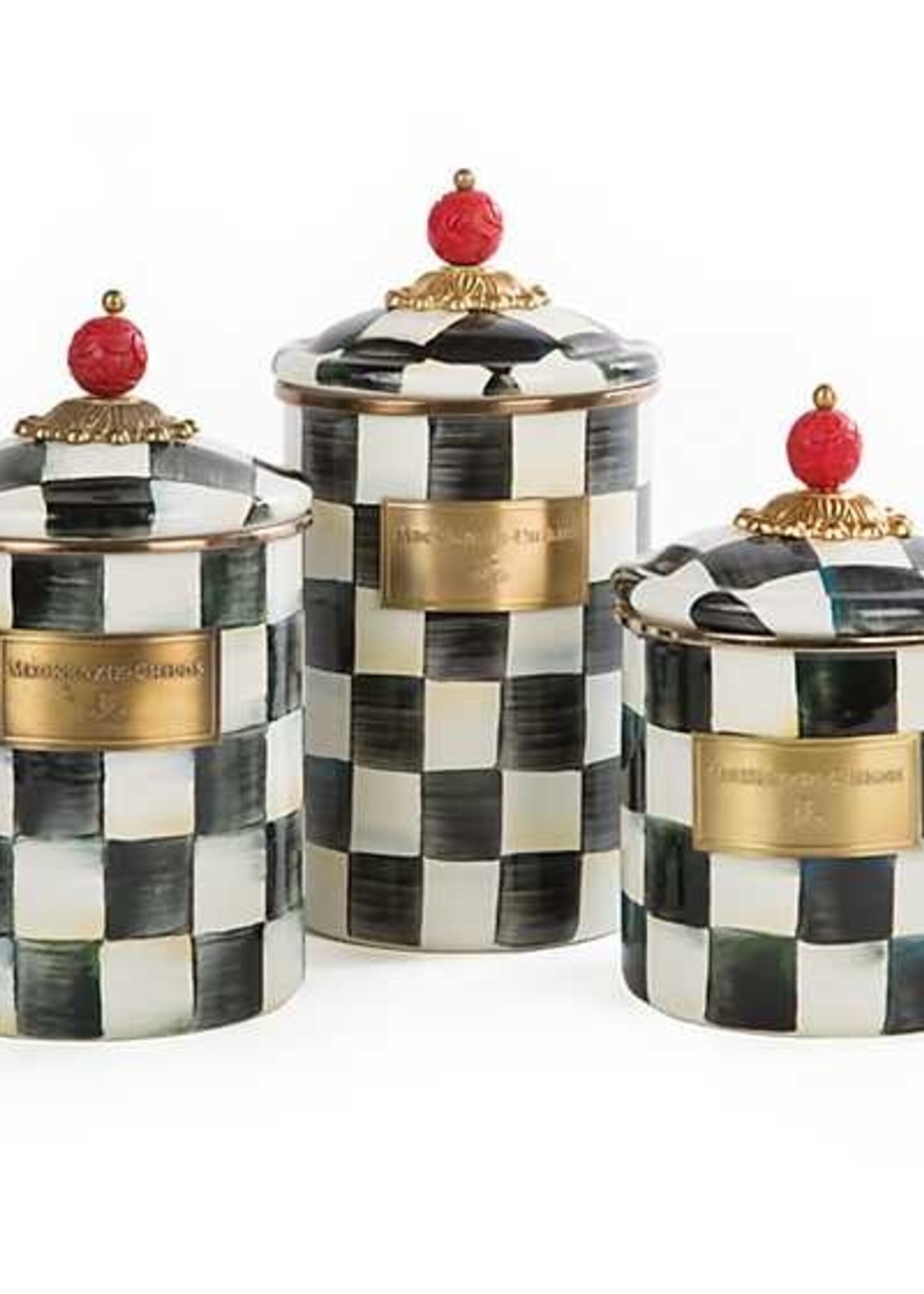 Mackenzie-Childs Courtly Check Small Canister