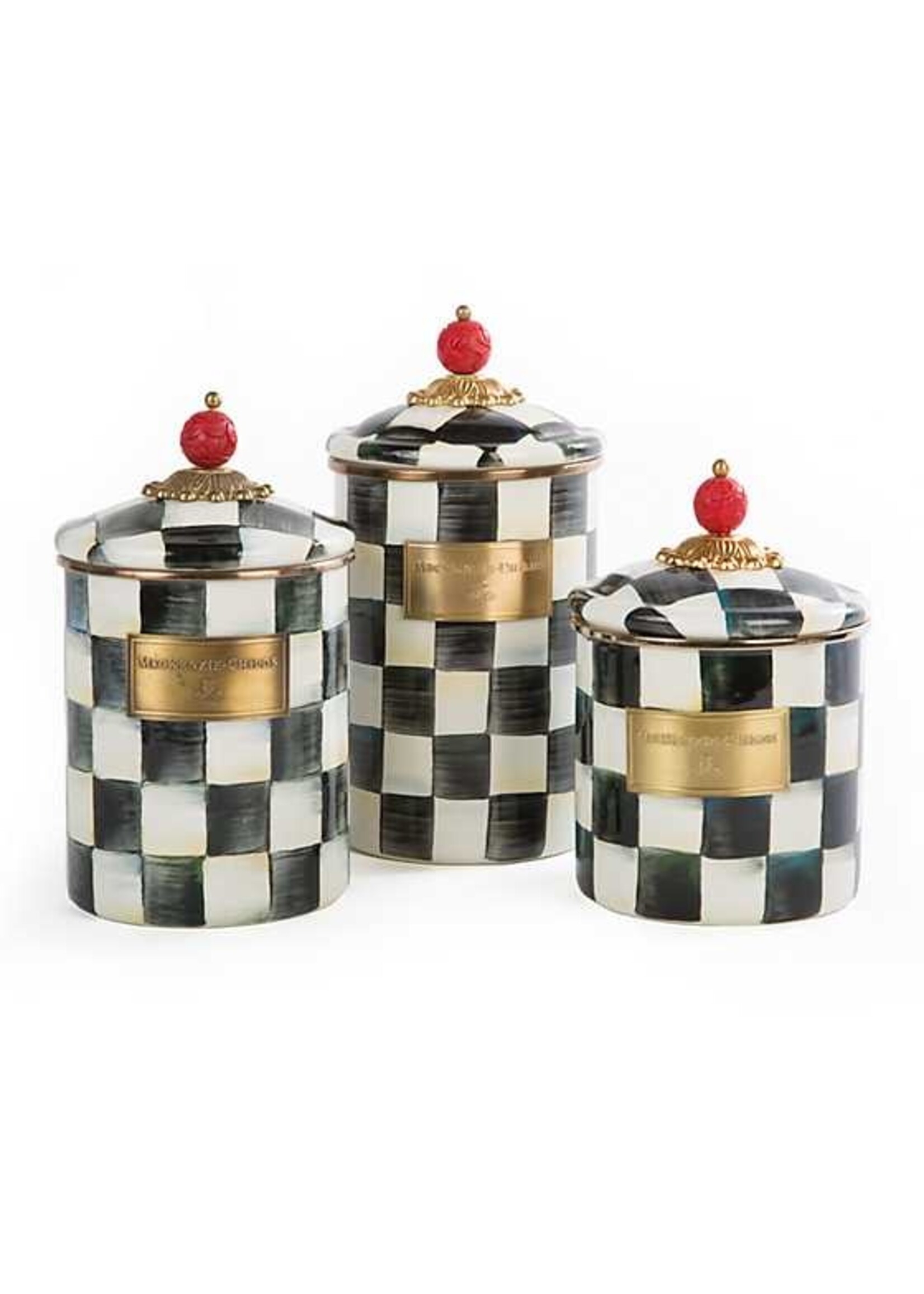 Mackenzie-Childs Courtly Check Small Canister