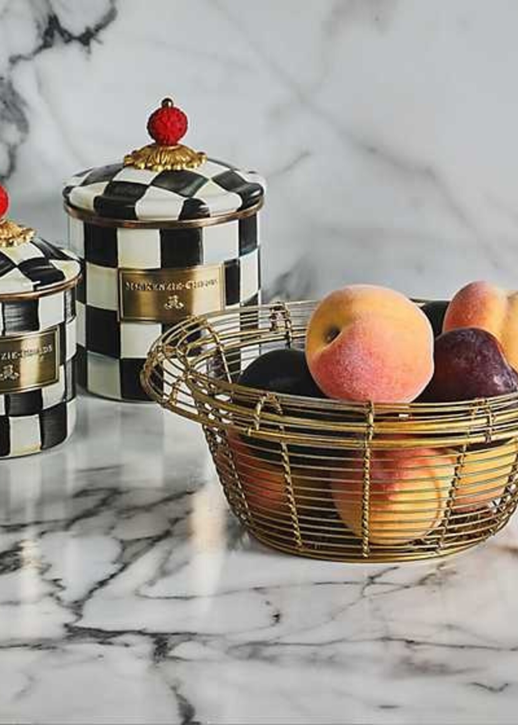 Mackenzie-Childs Courtly Check Small Canister