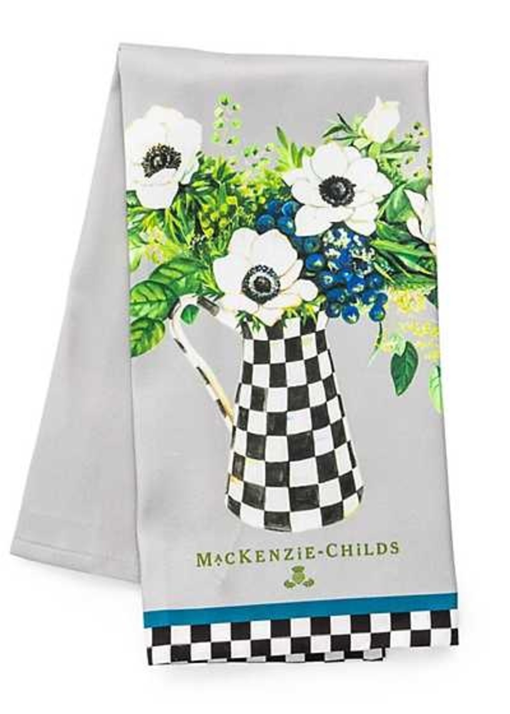 Mackenzie-Childs Anemone Pitcher Tea Towel