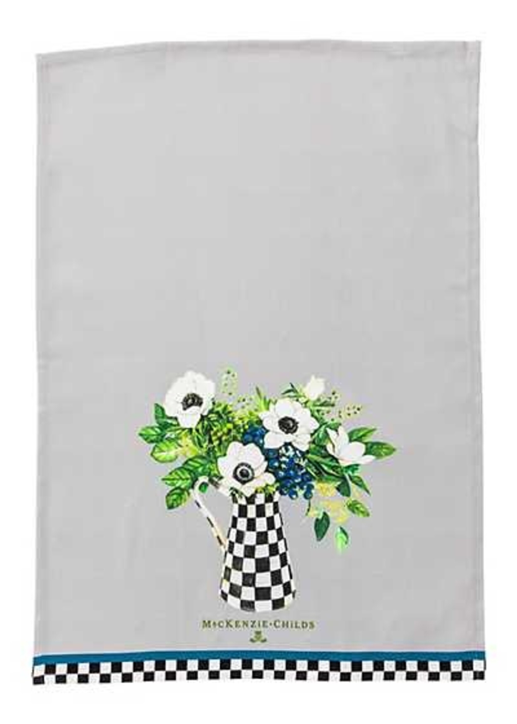 Mackenzie-Childs Anemone Pitcher Tea Towel