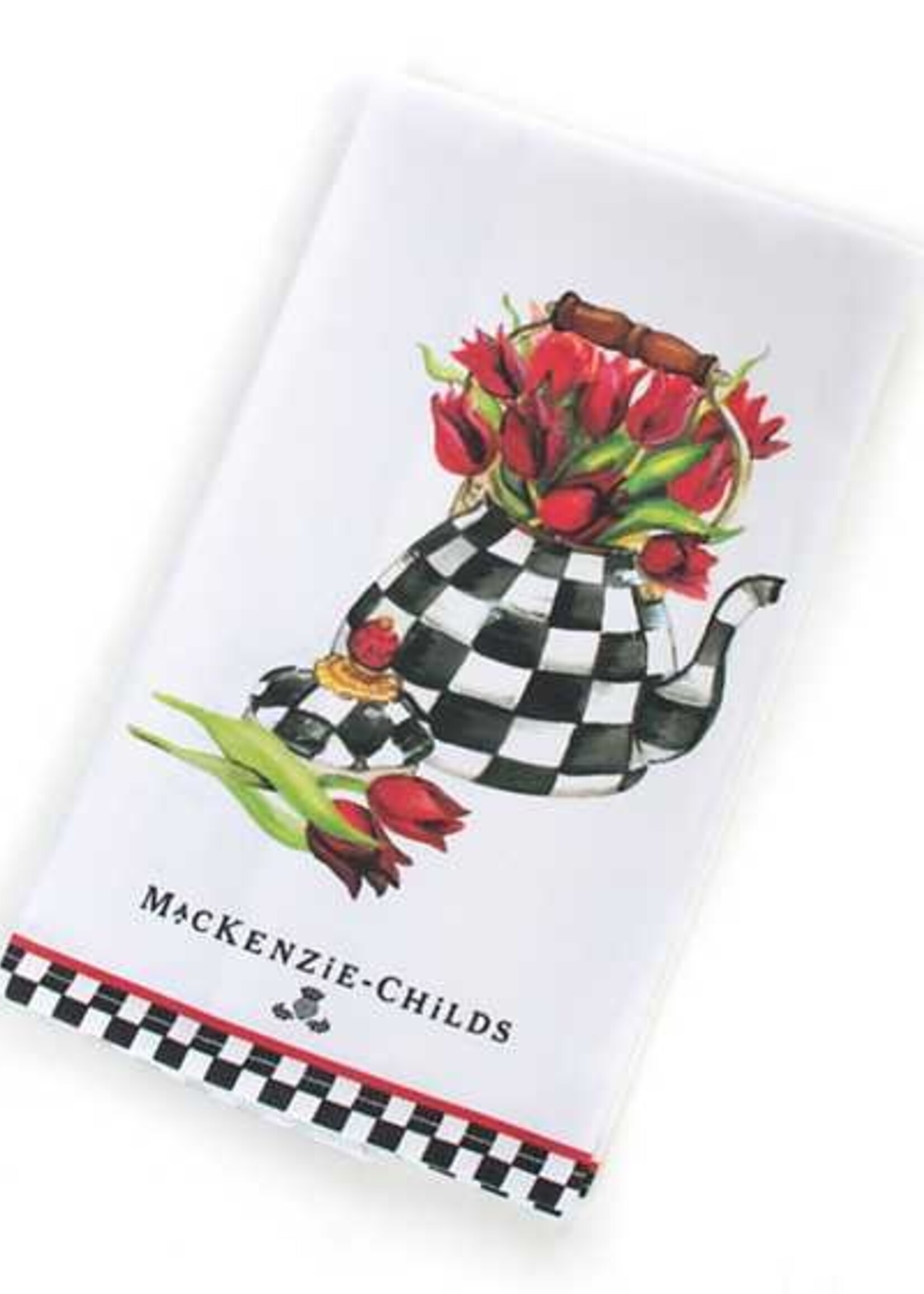 Mackenzie-Childs Tulip Tea Kettle Dish Towel