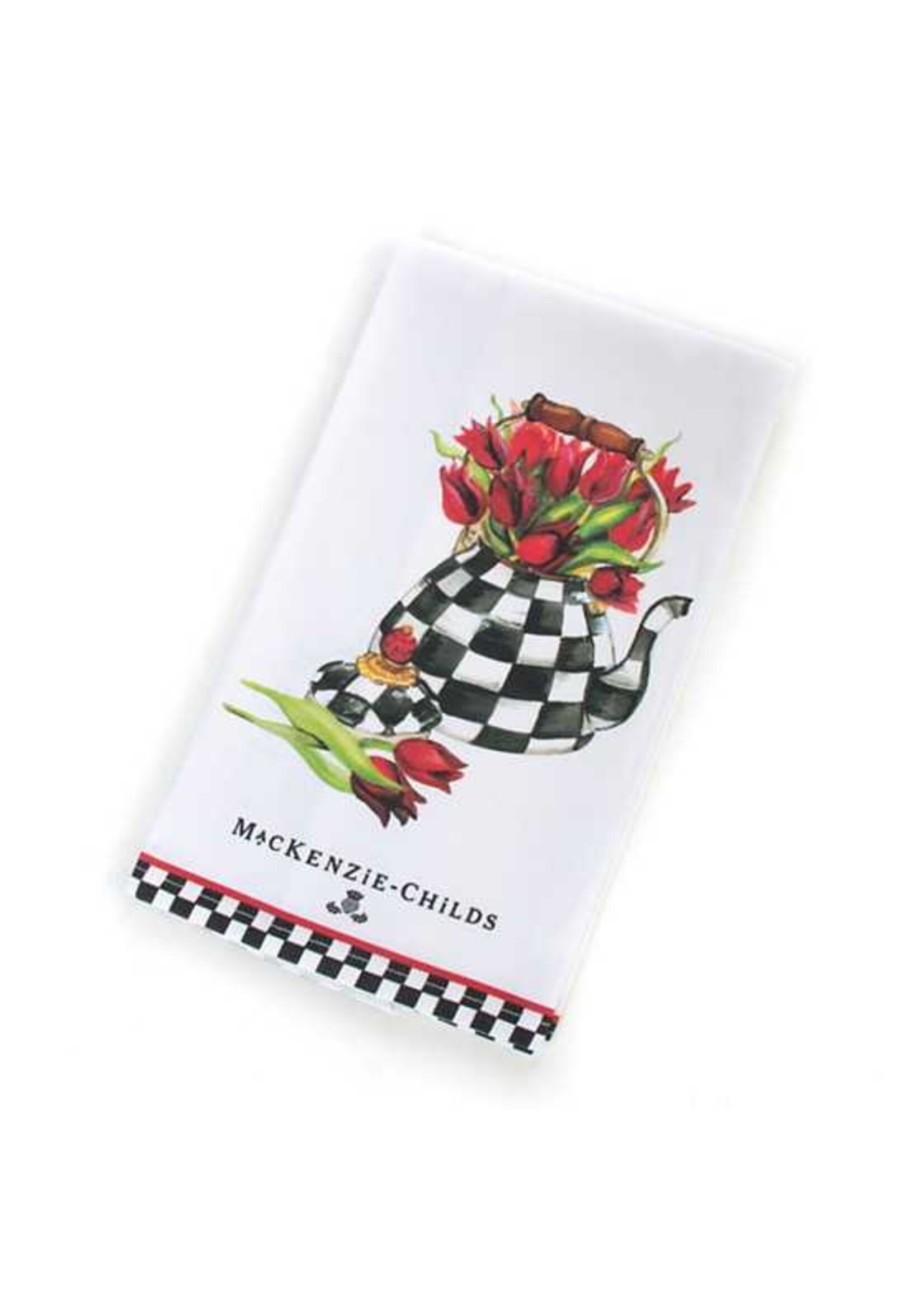 Mackenzie-Childs Tulip Tea Kettle Dish Towel