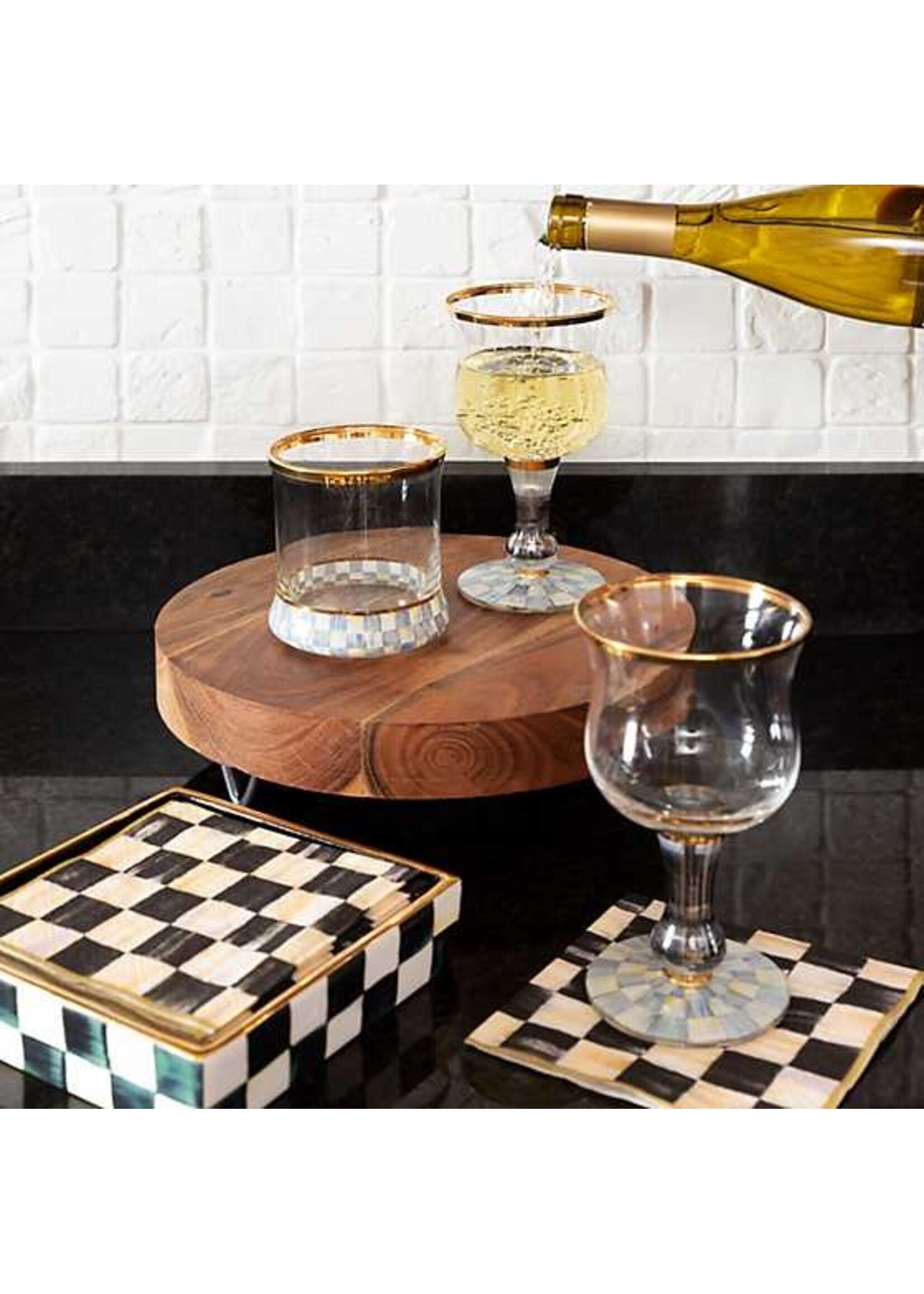 Mackenzie-Childs Courtly Check Cocktail Napkin Holder