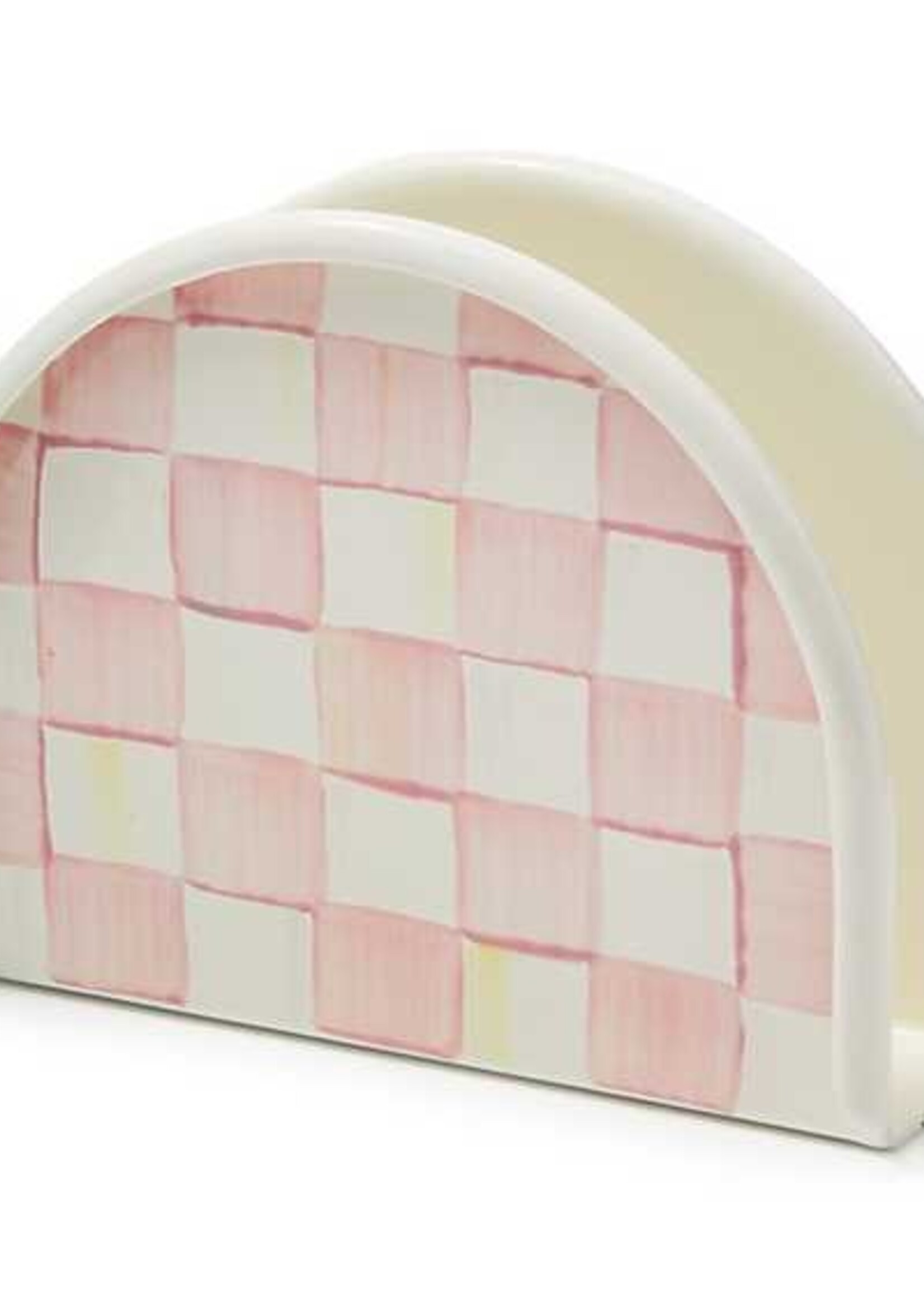 Mackenzie-Childs Rosy Check Napkin Holder