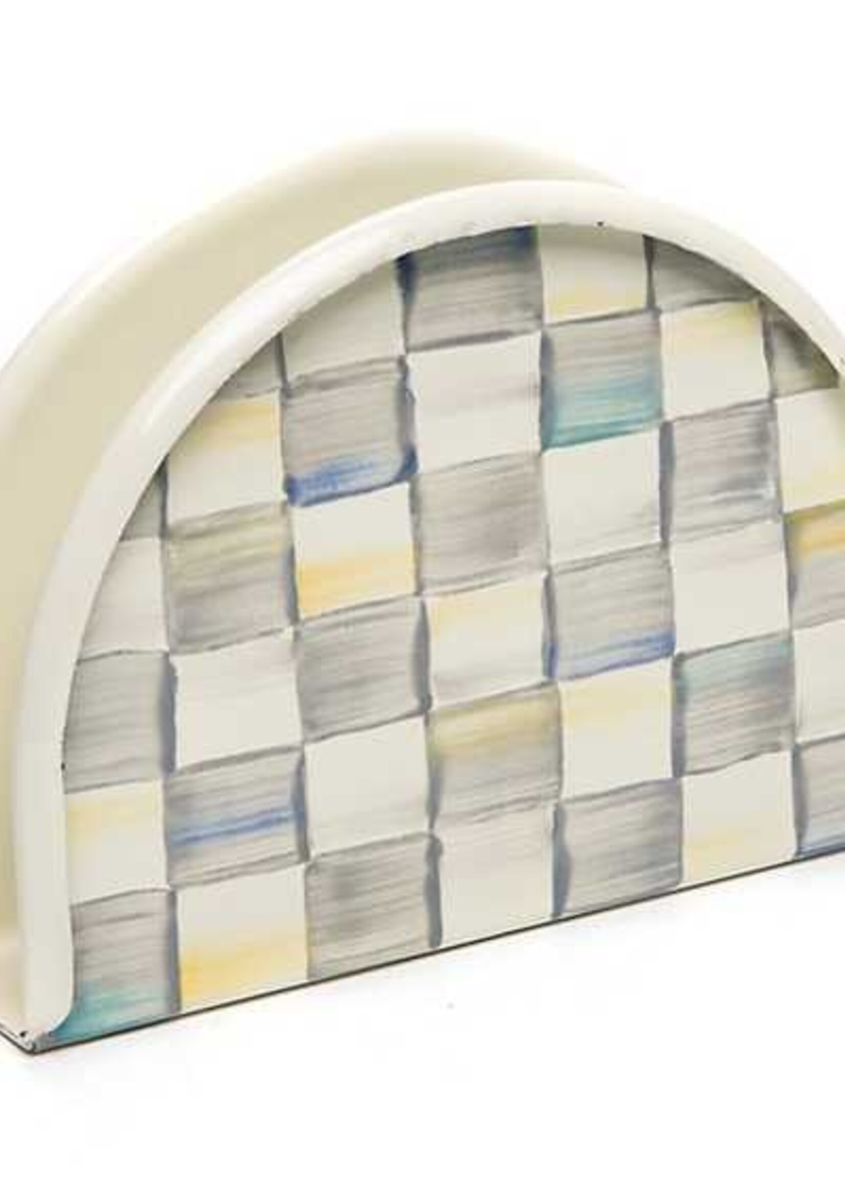 Mackenzie-Childs Sterling Check Napkin Holder
