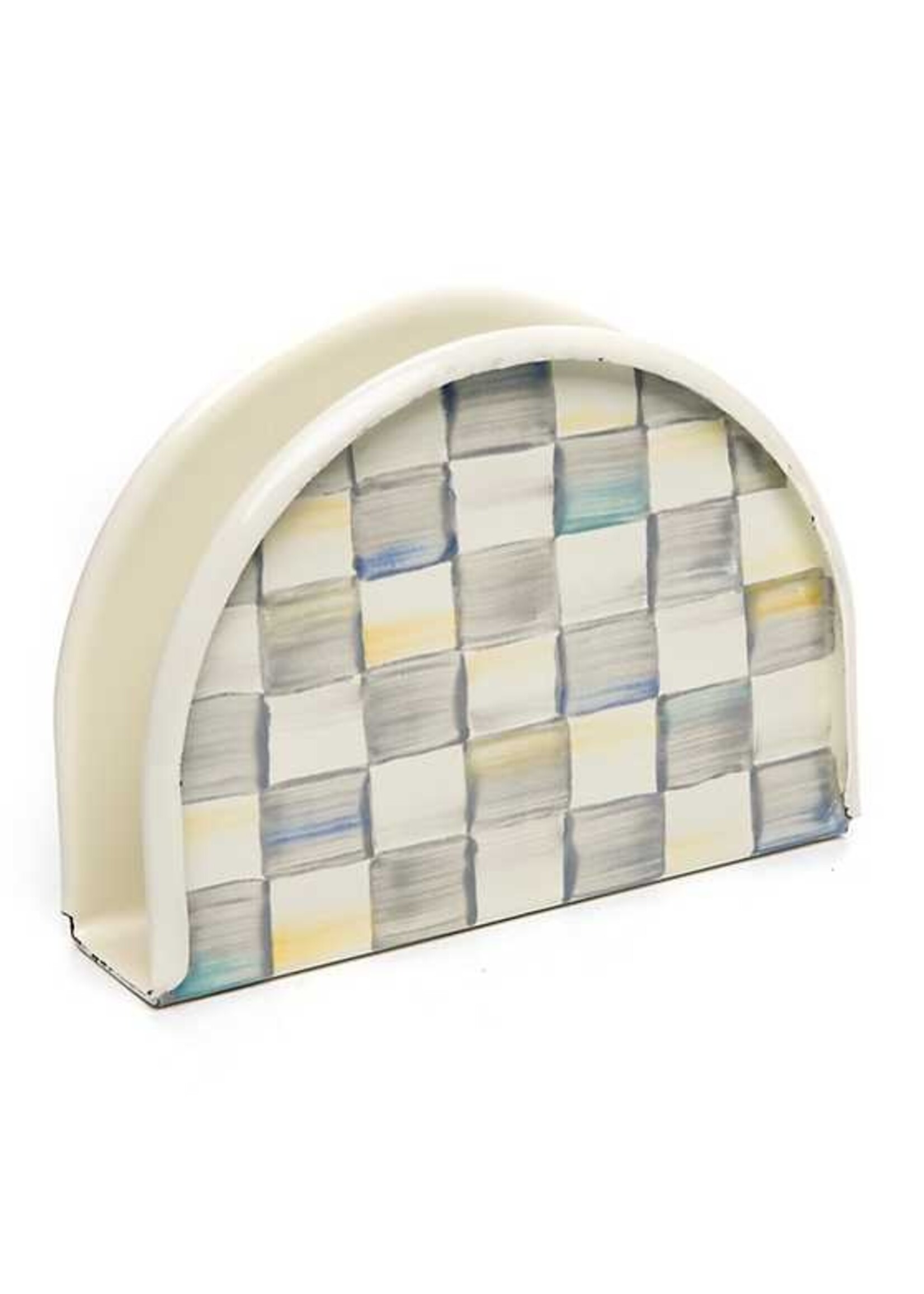 Mackenzie-Childs Sterling Check Napkin Holder
