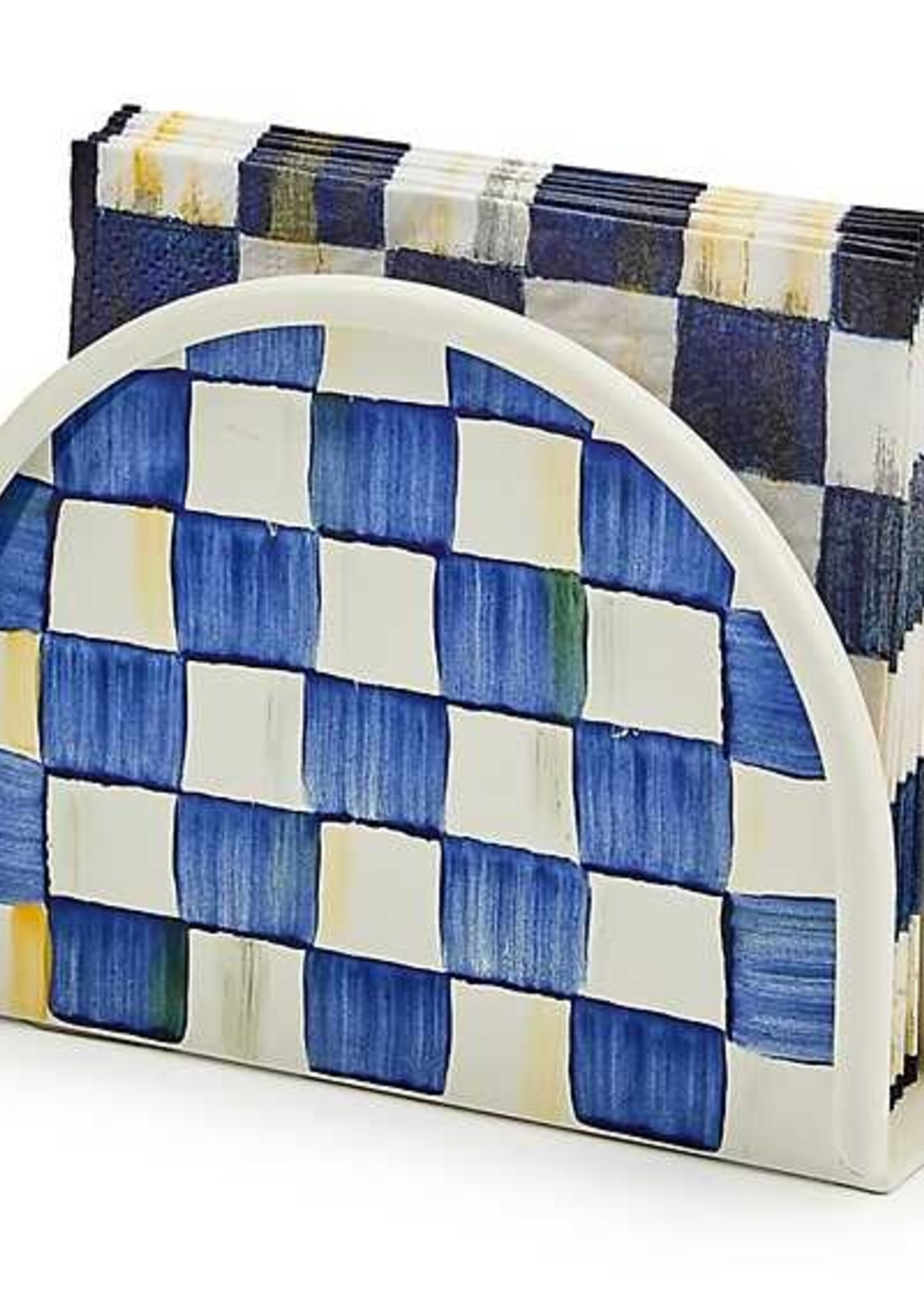 Mackenzie-Childs Royal Check Napkin Holder