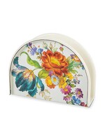 Mackenzie-Childs White Flower Market Napkin Holder