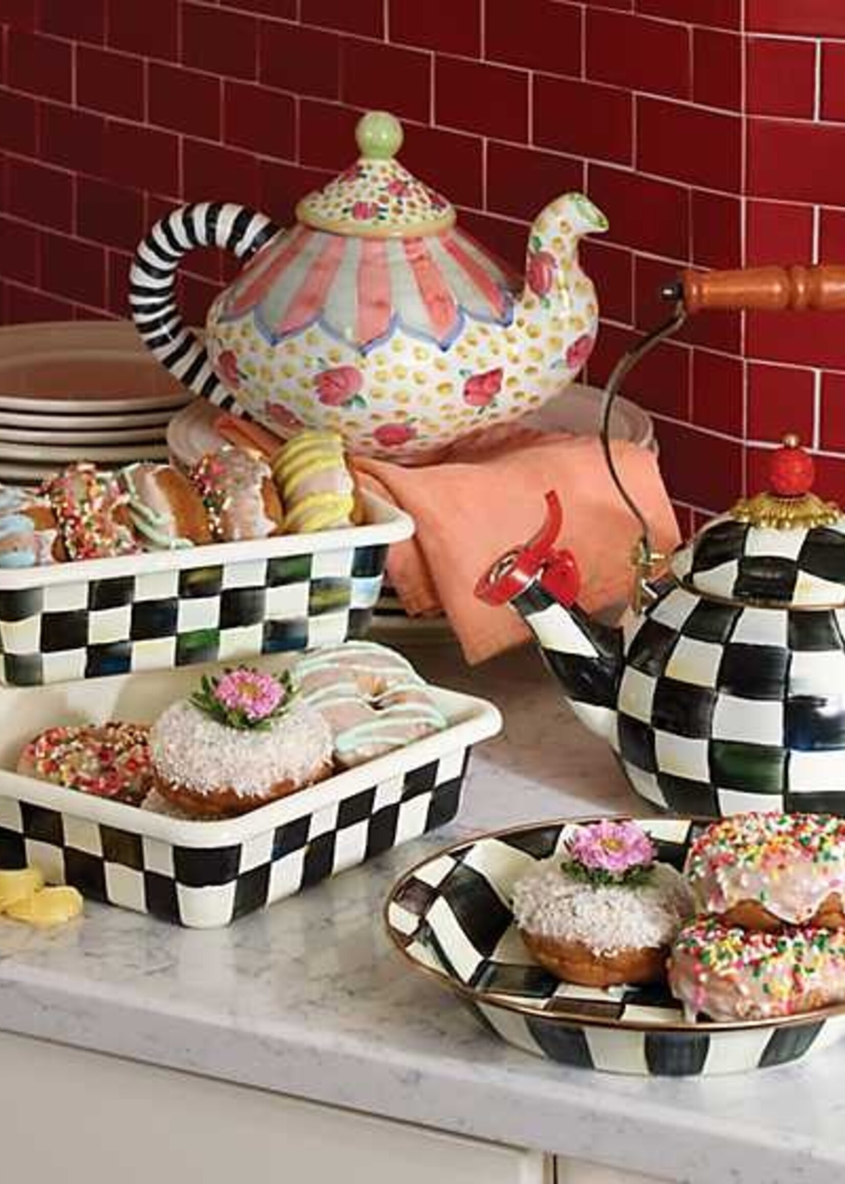 Mackenzie-Childs Courtly Check 8" Baking Pan