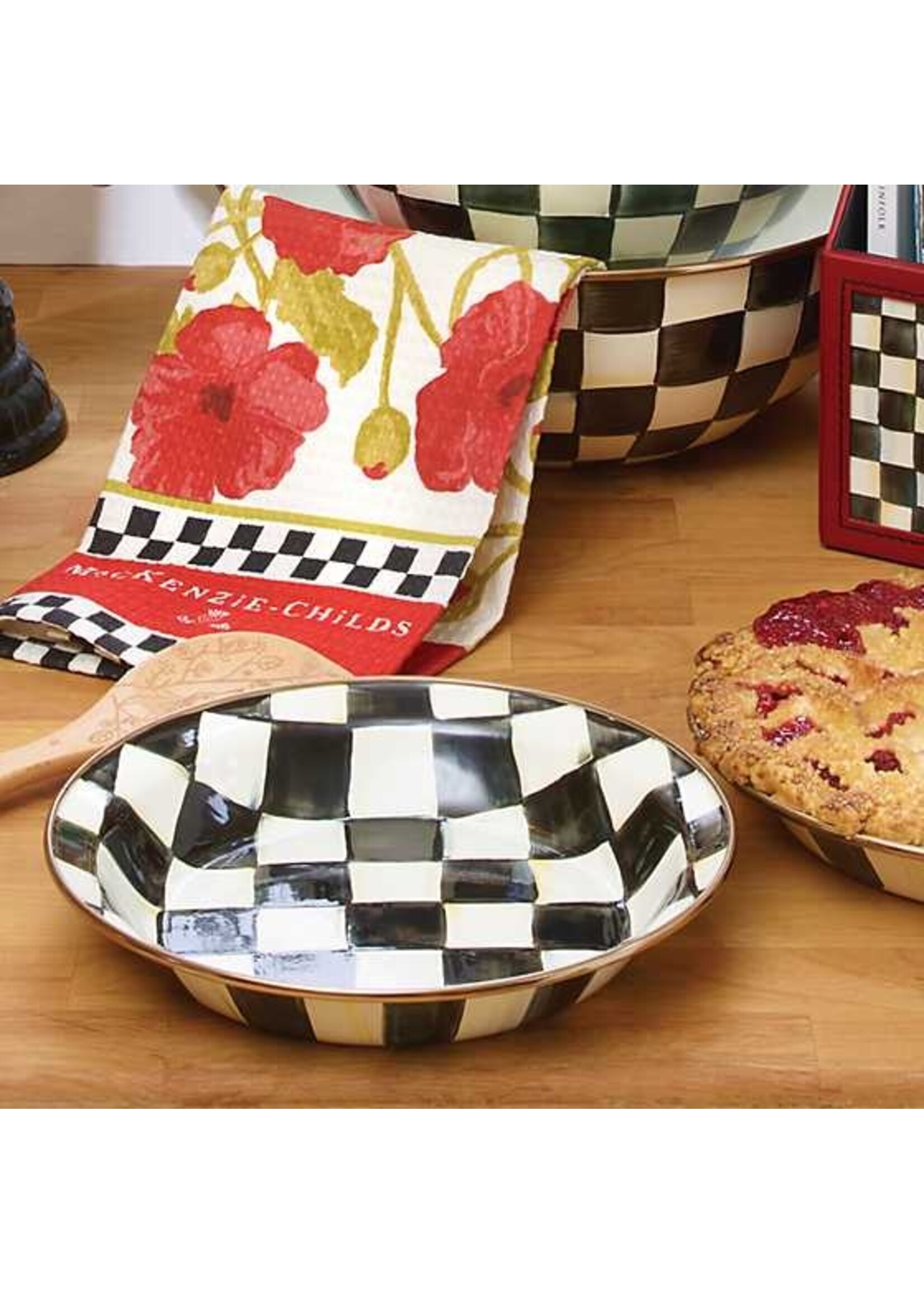 Mackenzie-Childs Courtly Check Pie Plate