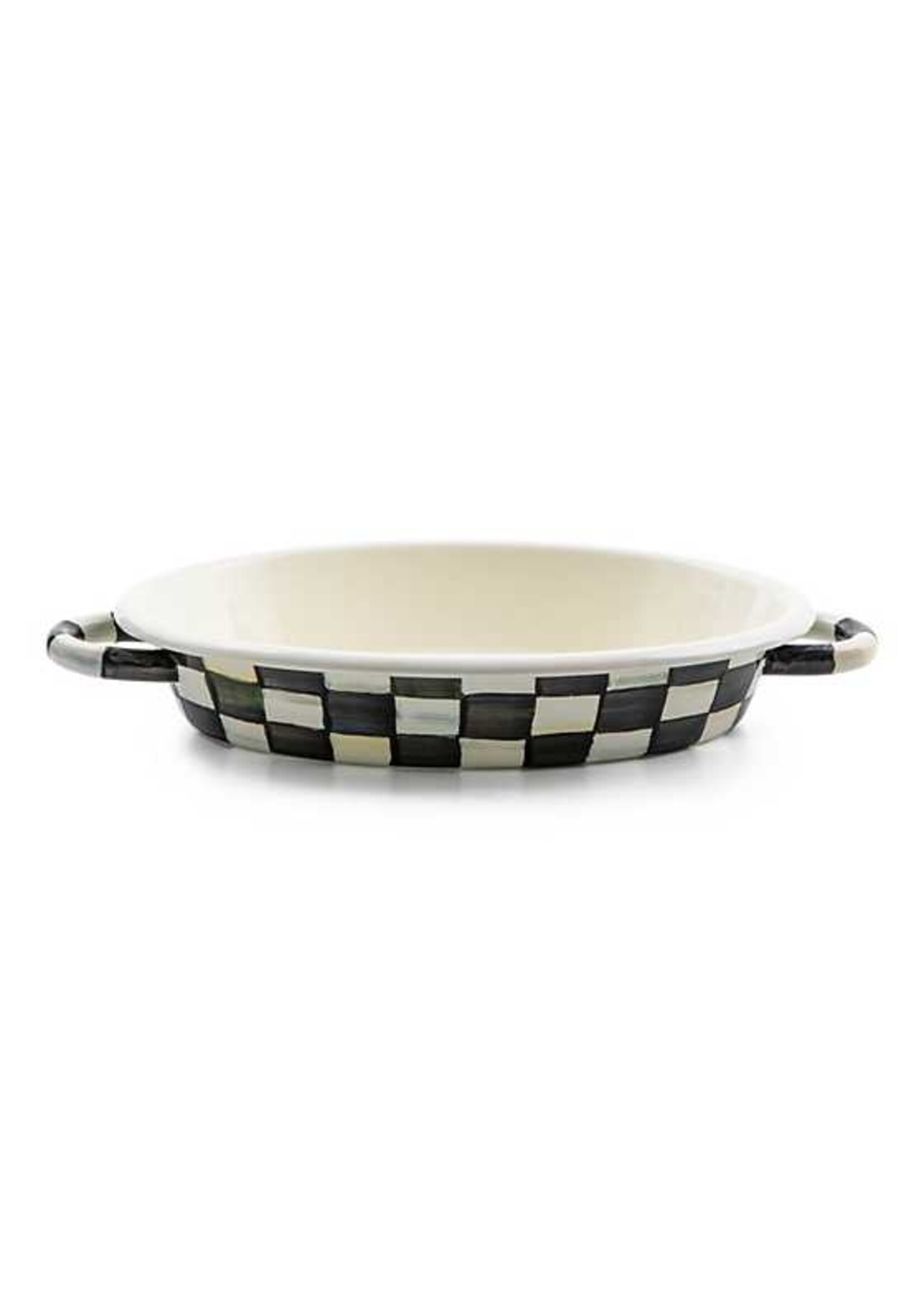 Mackenzie-Childs Courtly Check Medium Oval Gratin Dish