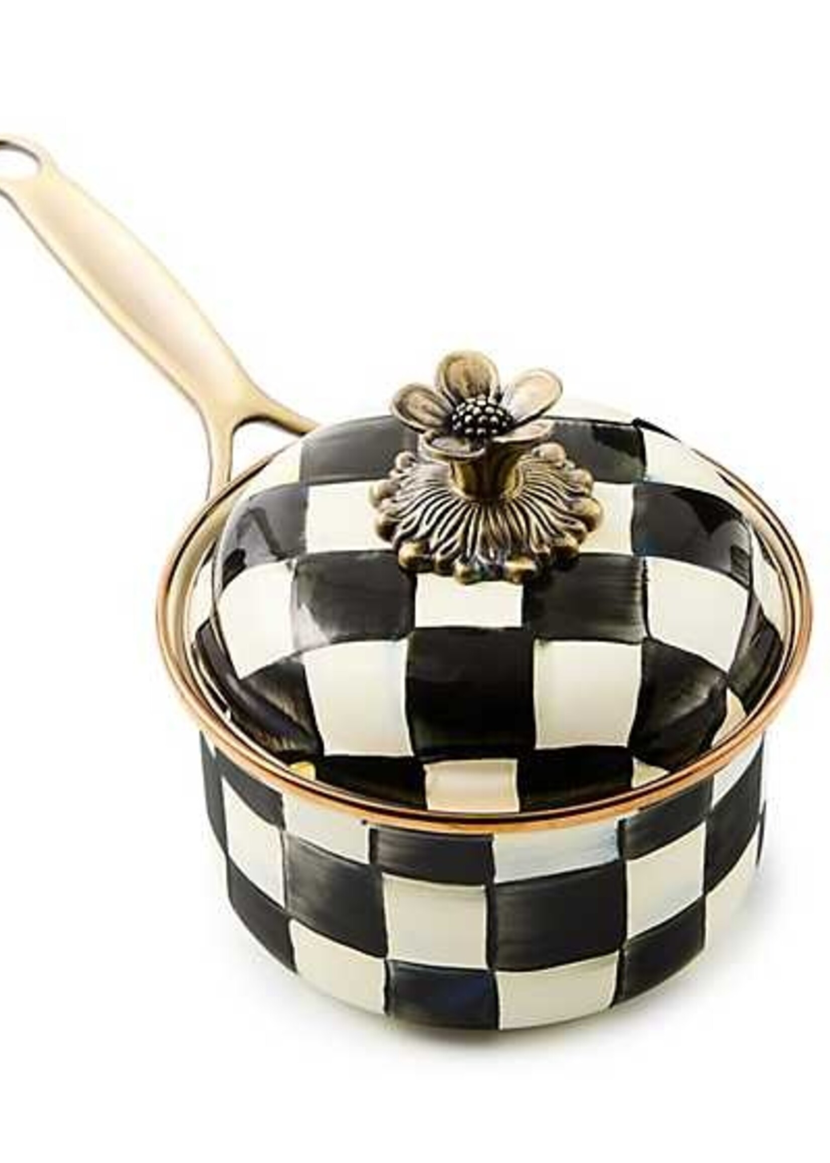 Mackenzie-Childs Courtly Check 1 Quart Saucepan