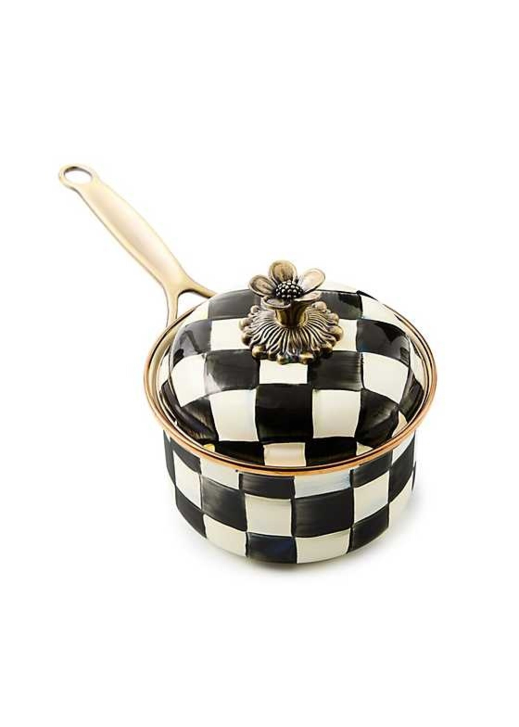 Mackenzie-Childs Courtly Check 1 Quart Saucepan