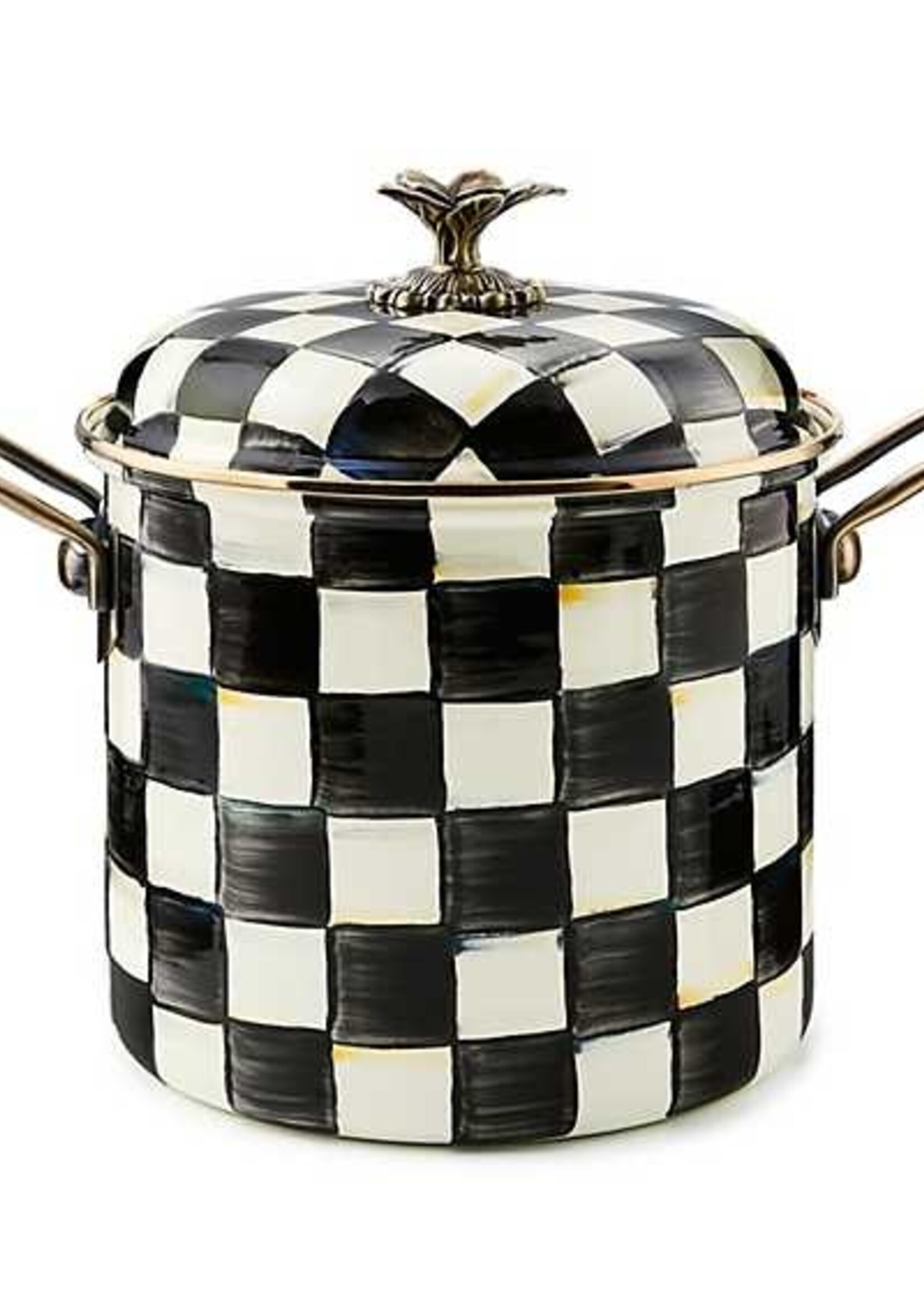 Mackenzie-Childs Courtly Check 7 Quart Stockpot