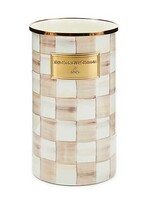 Mackenzie-Childs Mocha Check Utensil Holder