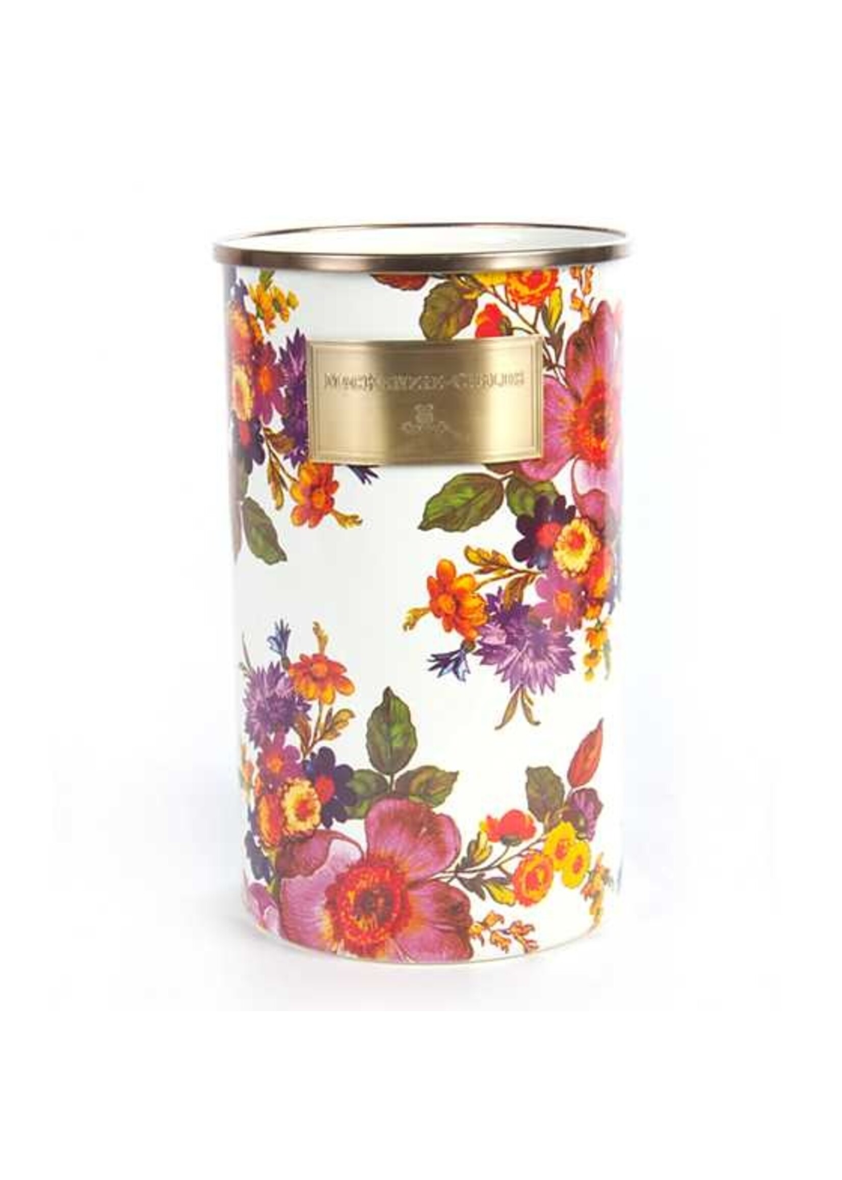 Mackenzie-Childs White Flower Market Utensil Holder