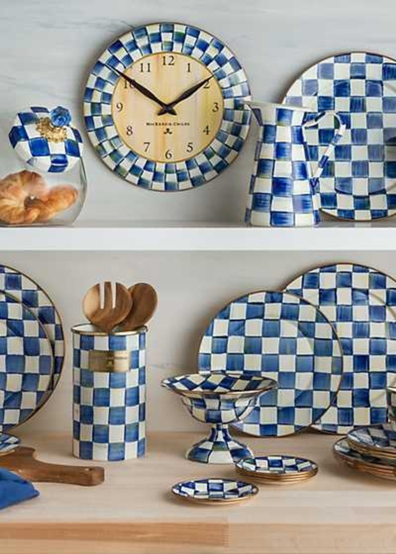 Mackenzie-Childs Royal Check Utensil Holder