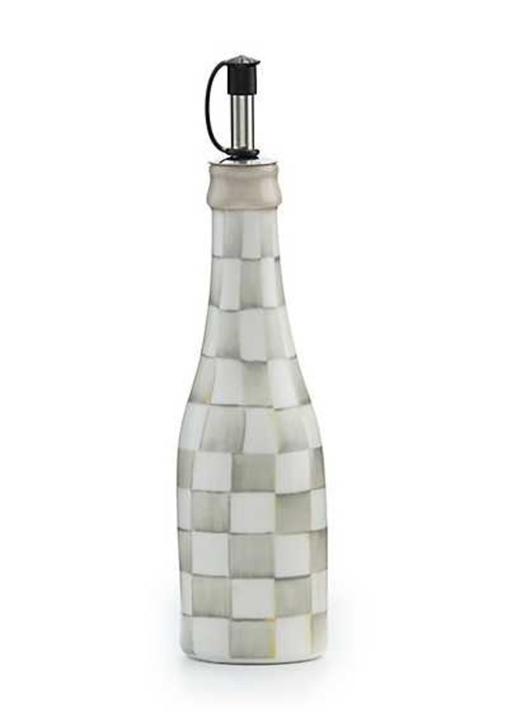 Mackenzie-Childs Sterling Check Farmhouse Oil Cruet