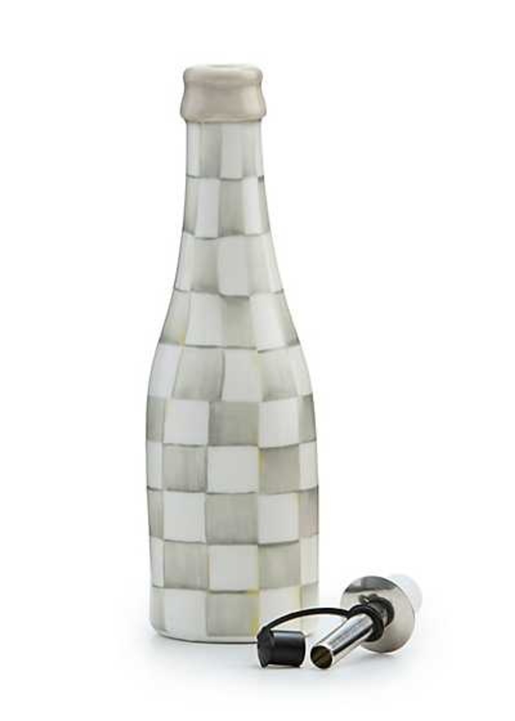 Mackenzie-Childs Sterling Check Farmhouse Oil Cruet