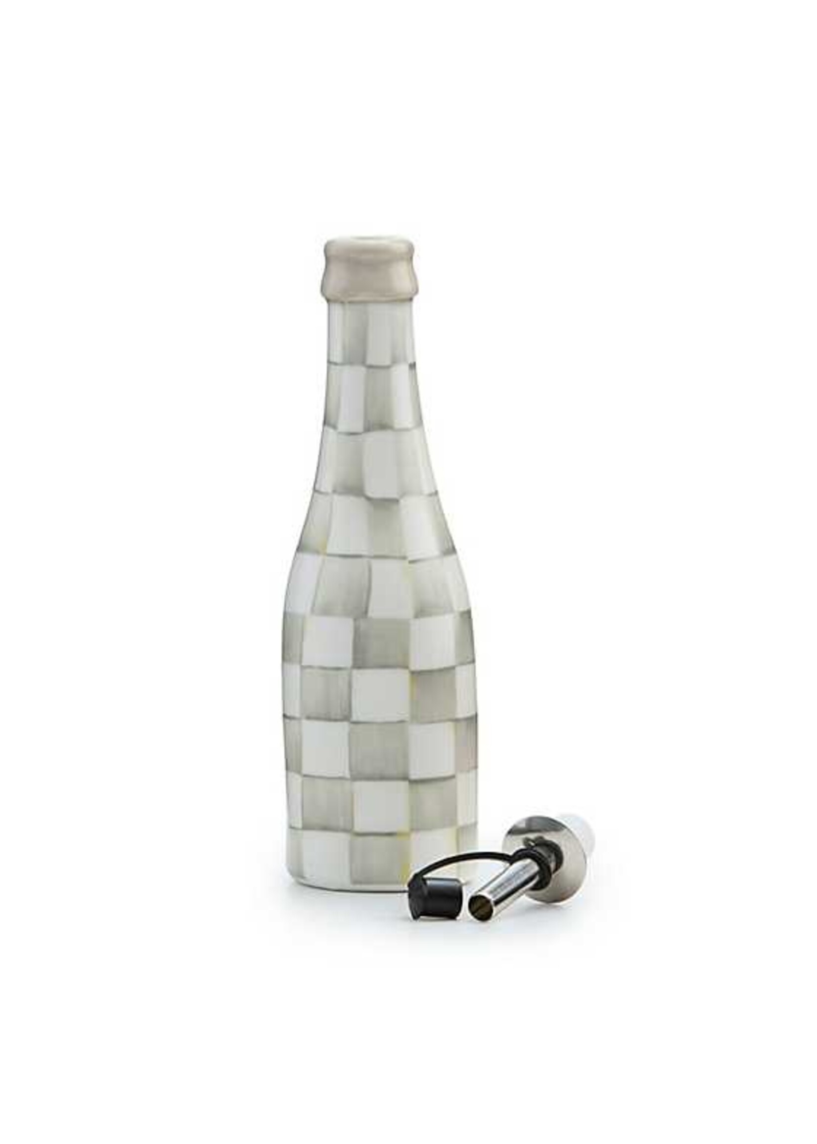 Mackenzie-Childs Sterling Check Farmhouse Oil Cruet