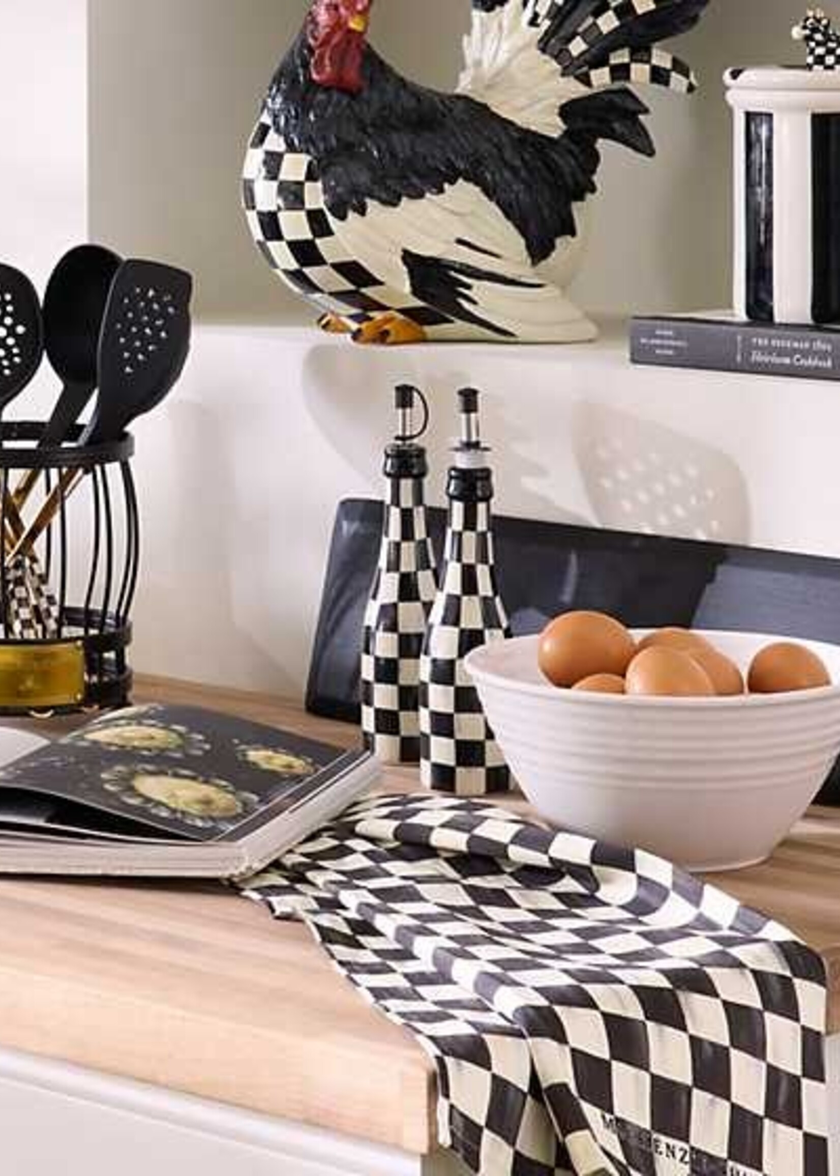 Mackenzie-Childs Courtly Check Farmhouse Oil Cruet