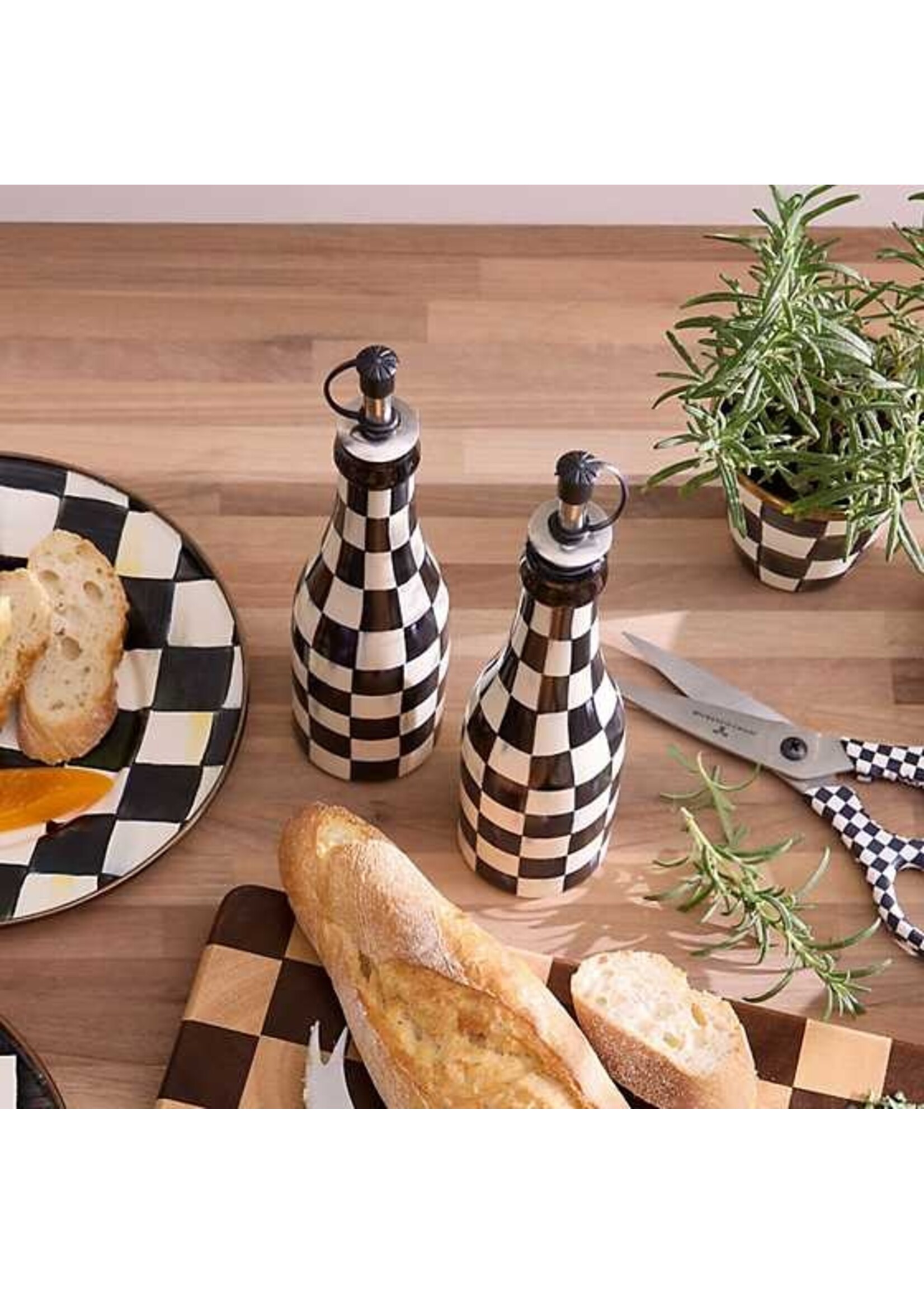 Mackenzie-Childs Courtly Check Farmhouse Oil Cruet