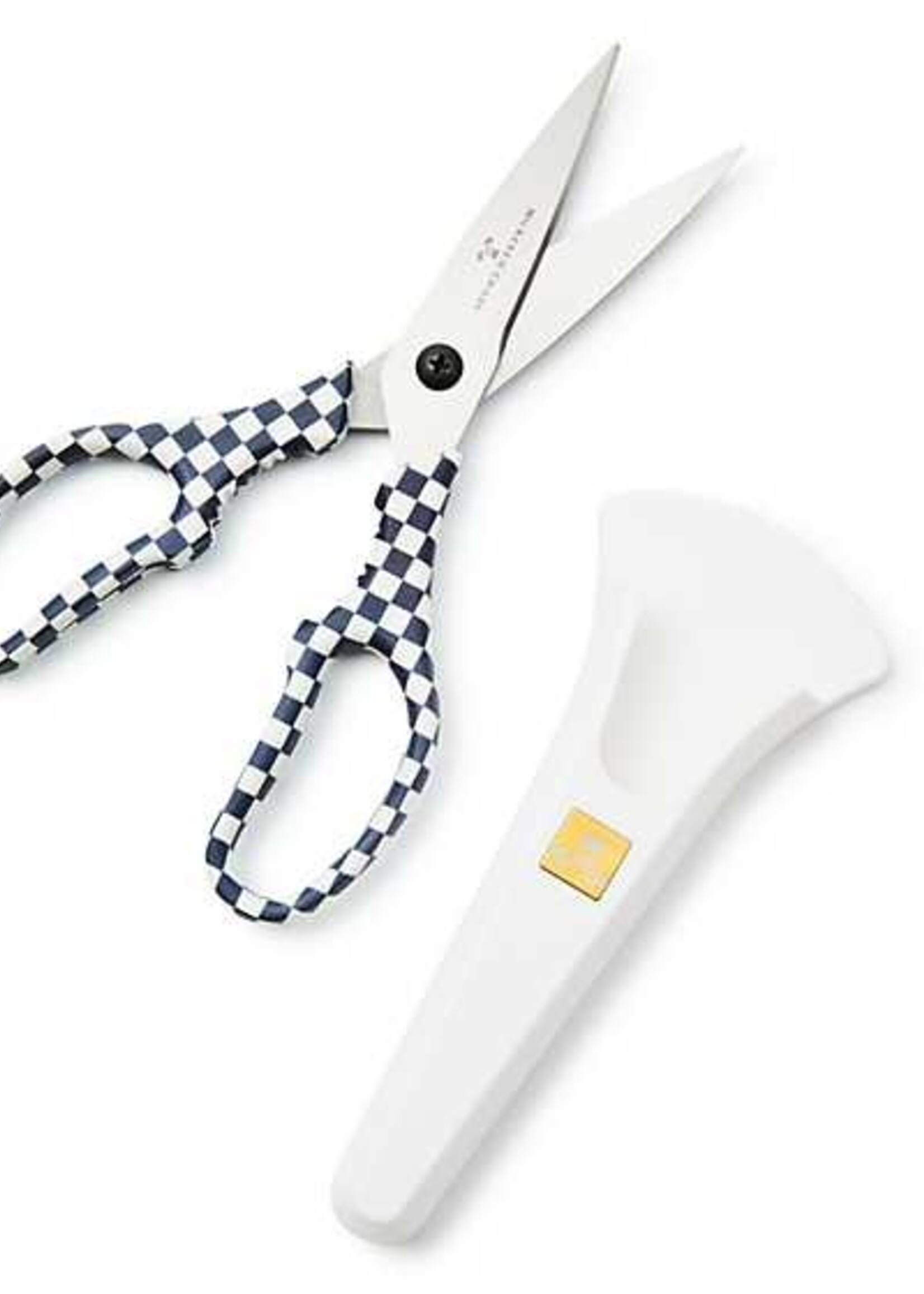 Mackenzie-Childs Black & White Check Kitchen Shears