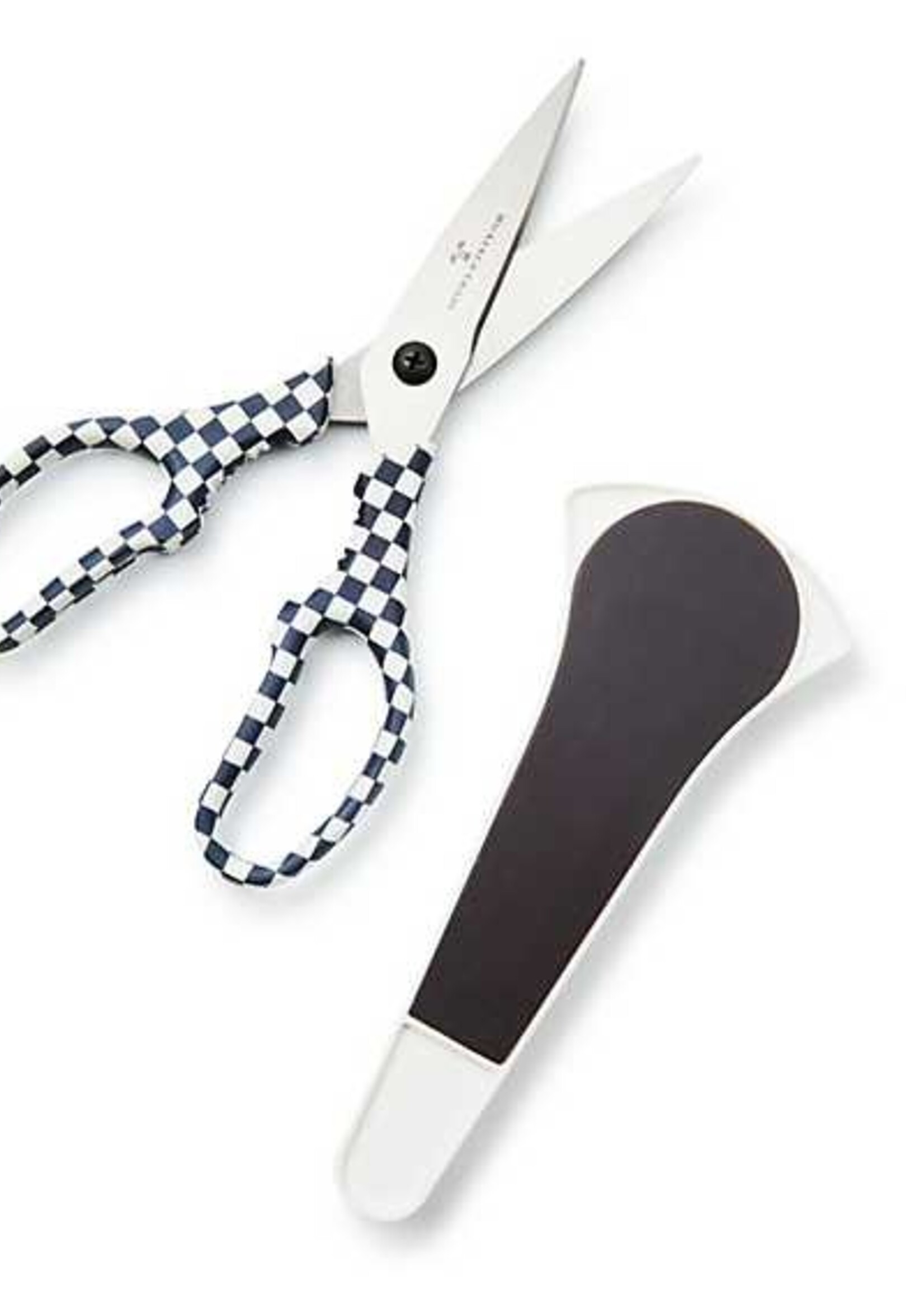 Mackenzie-Childs Black & White Check Kitchen Shears
