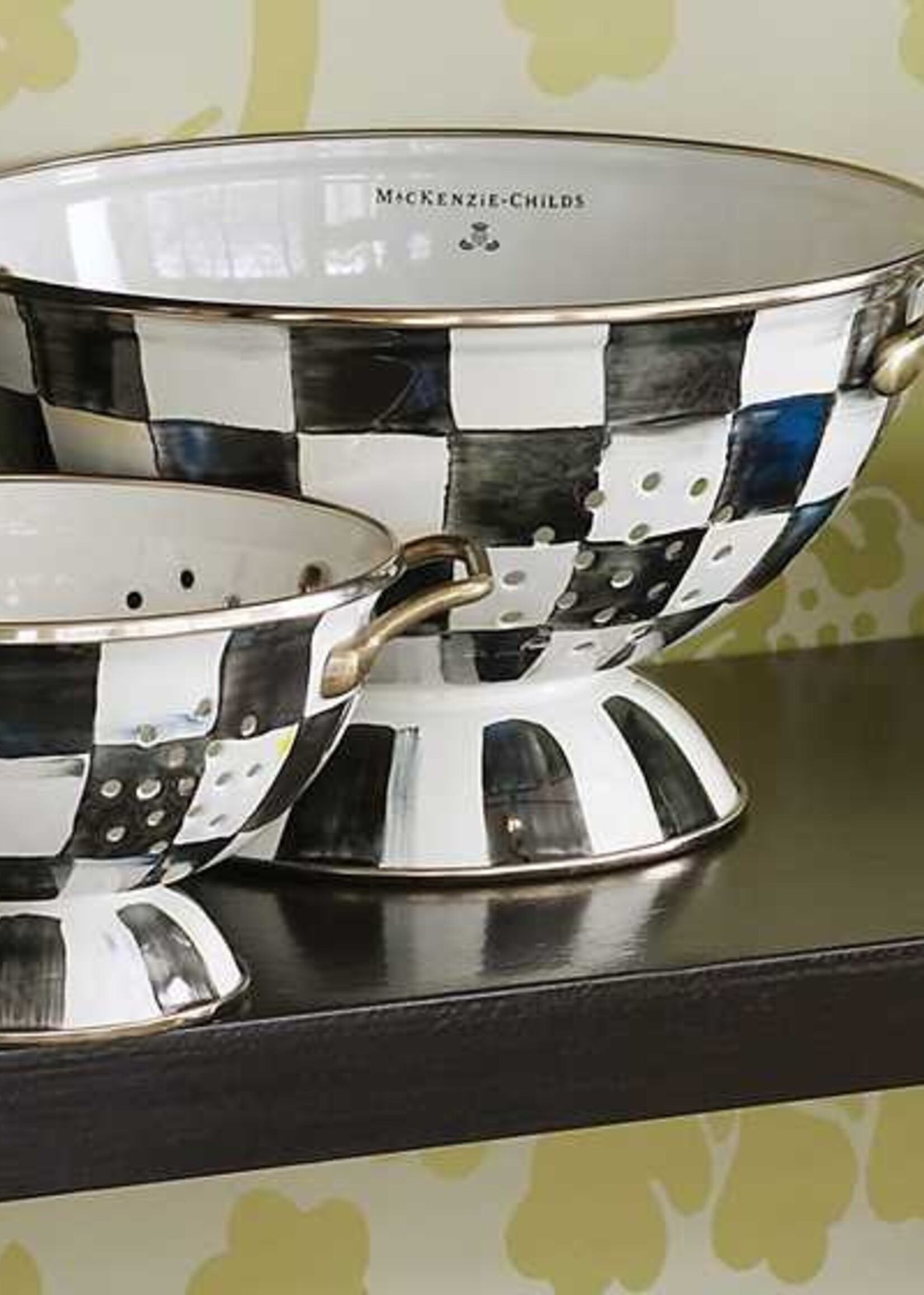 Mackenzie-Childs Courtly Check Small Colander
