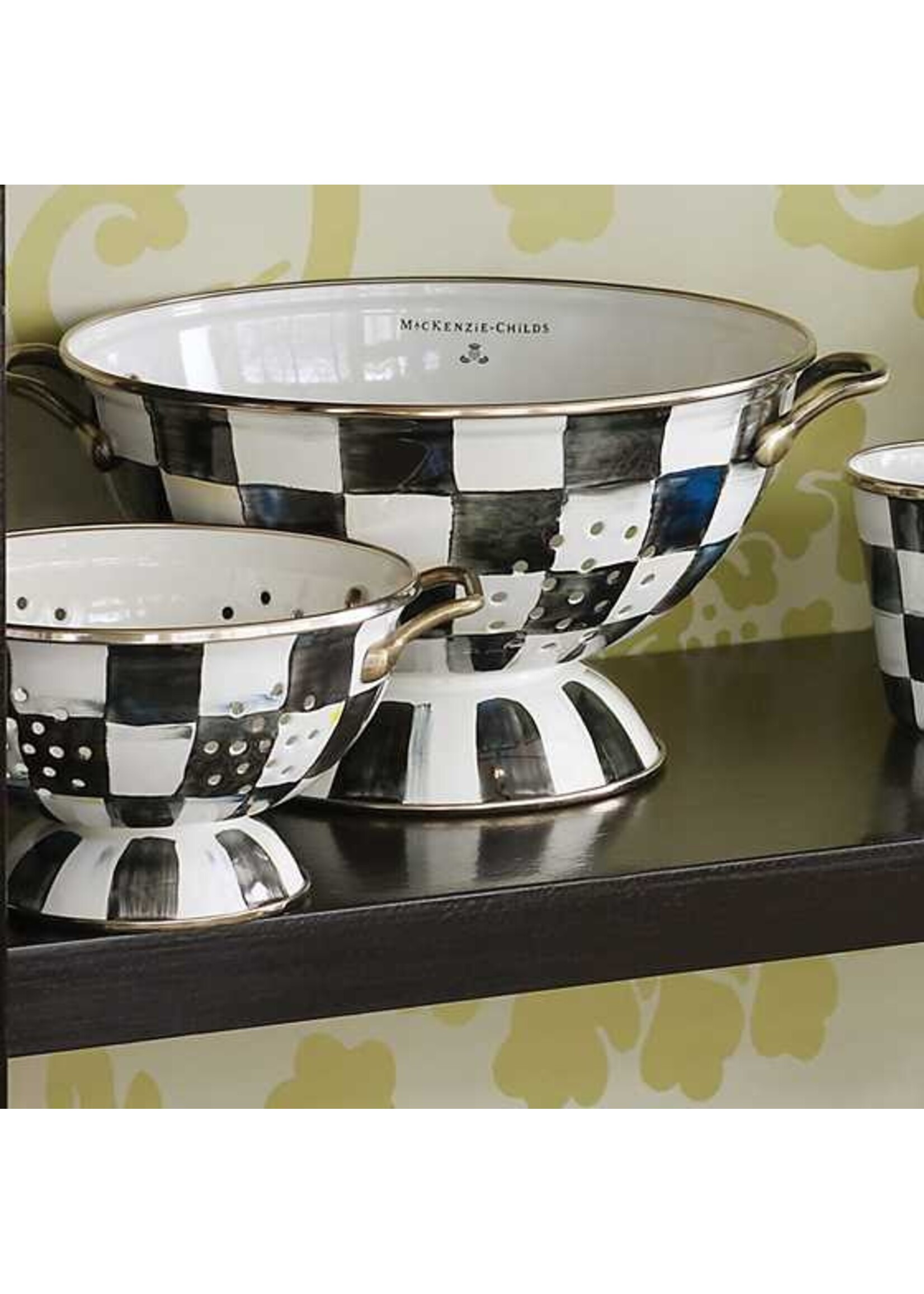 Mackenzie-Childs Courtly Check Large Colander