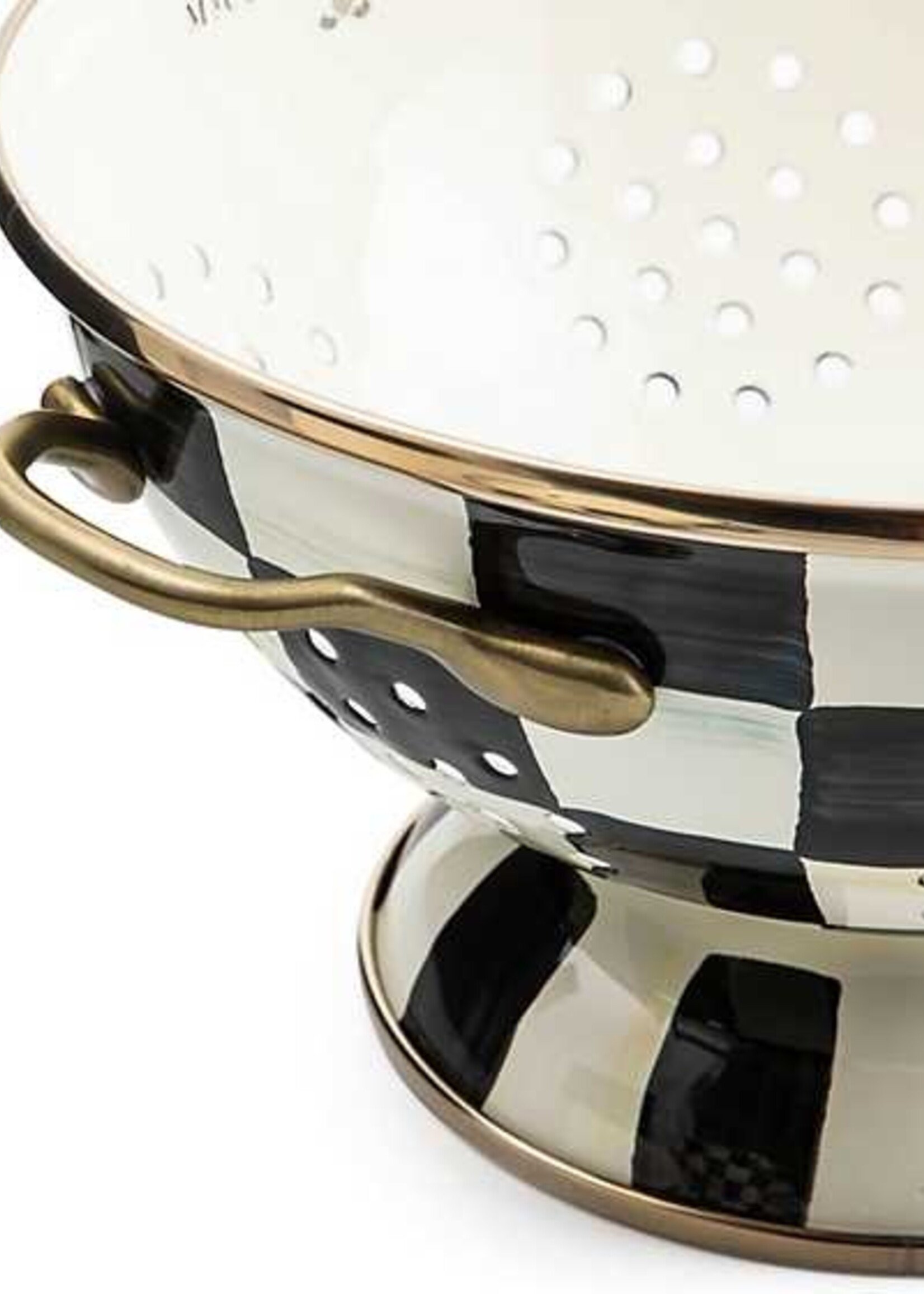 Mackenzie-Childs Courtly Check Large Colander