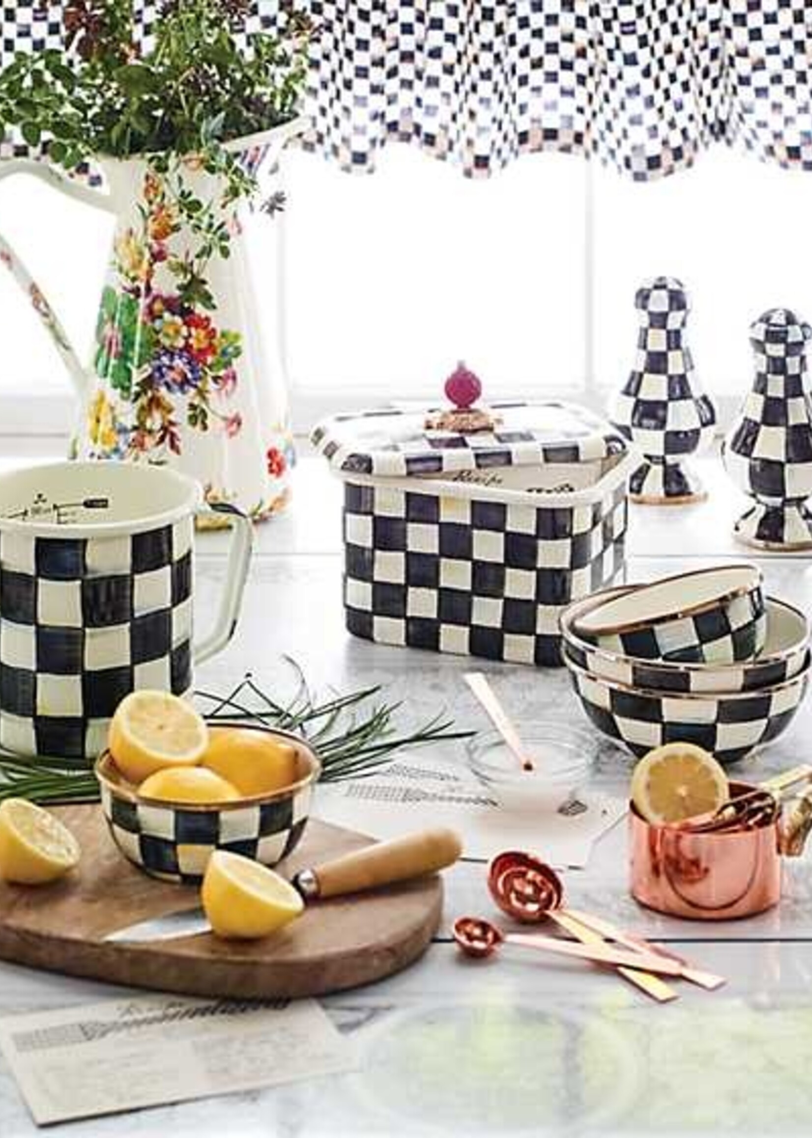 Mackenzie-Childs Courtly Check 7 Cup Measuring Cup