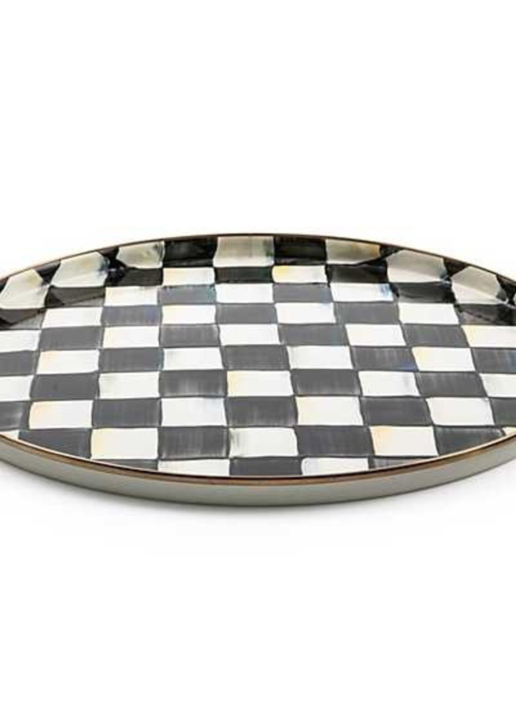 Mackenzie-Childs Courtly Check Round Tray