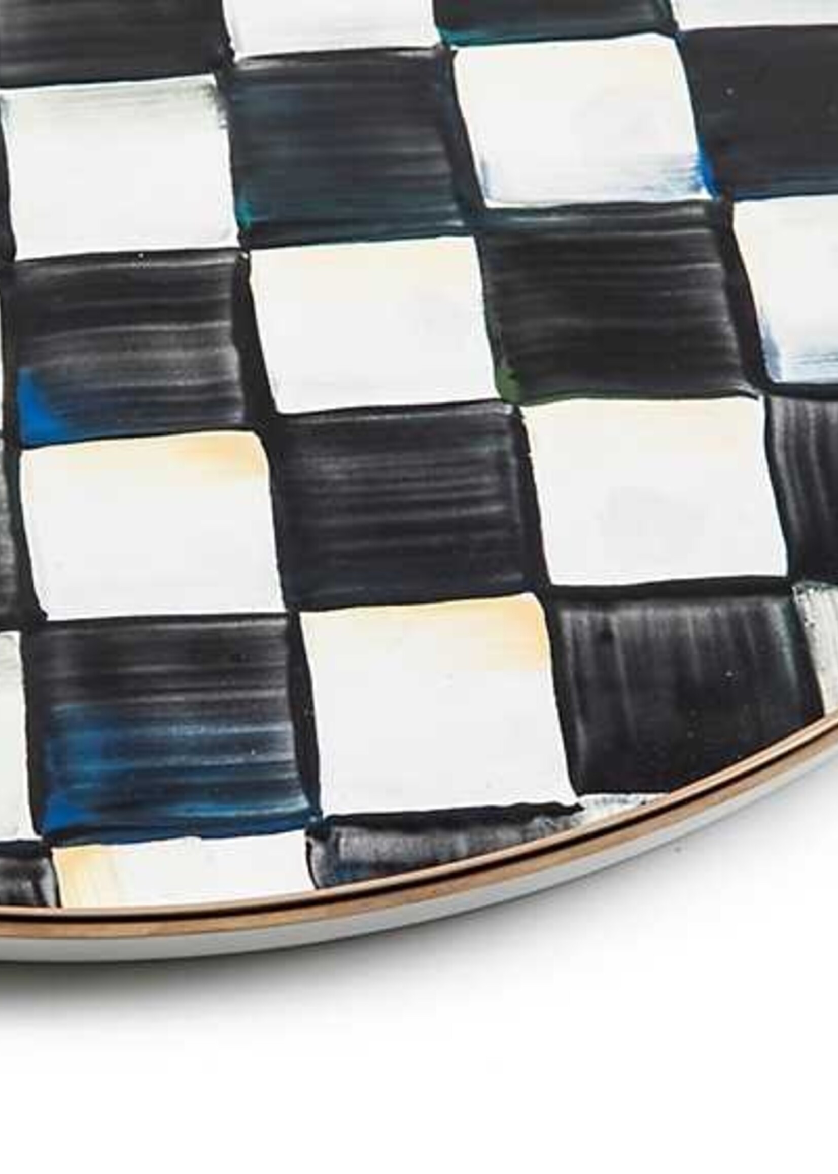 Mackenzie-Childs Courtly Check Round Tray