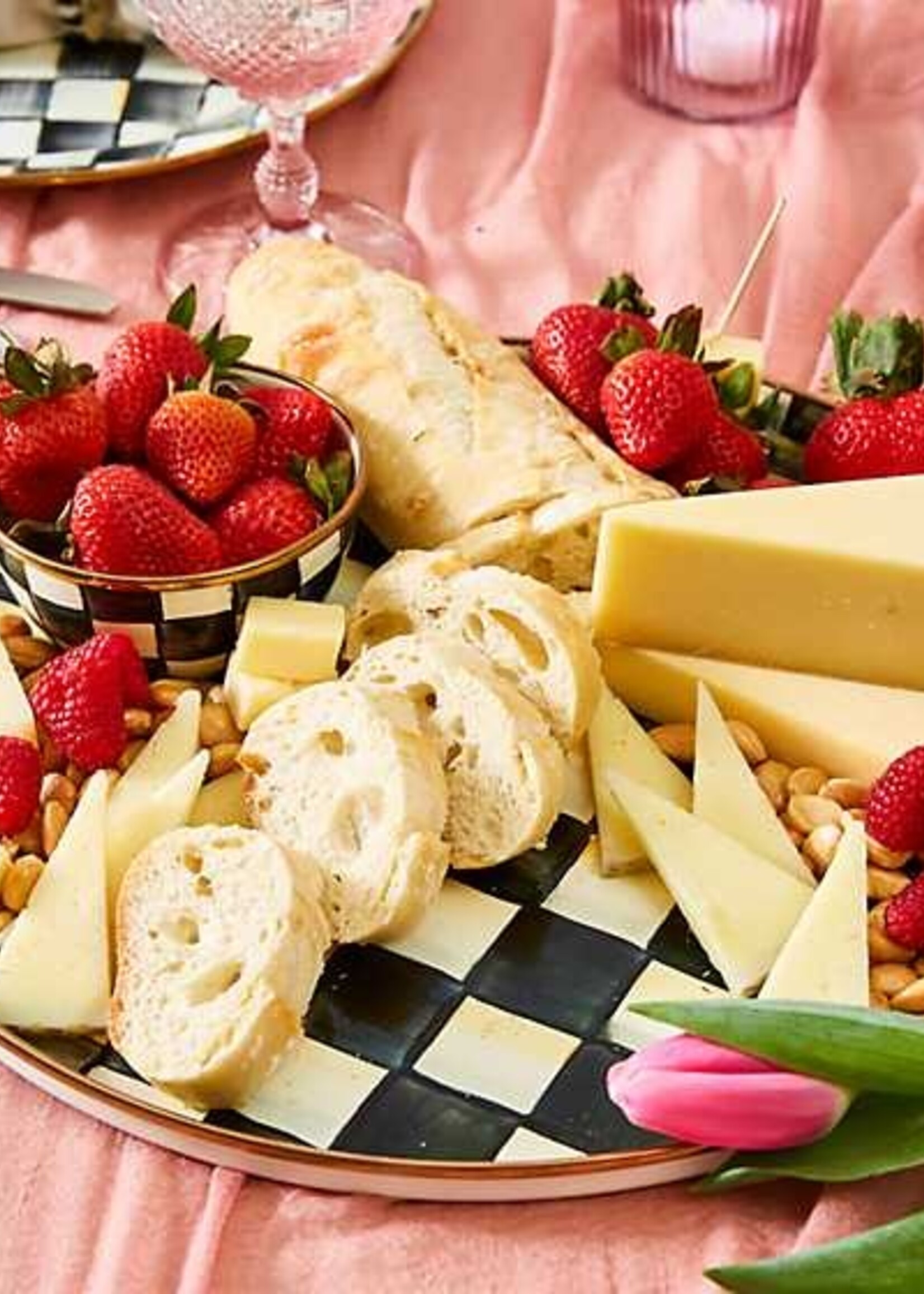 Mackenzie-Childs Courtly Check Round Tray