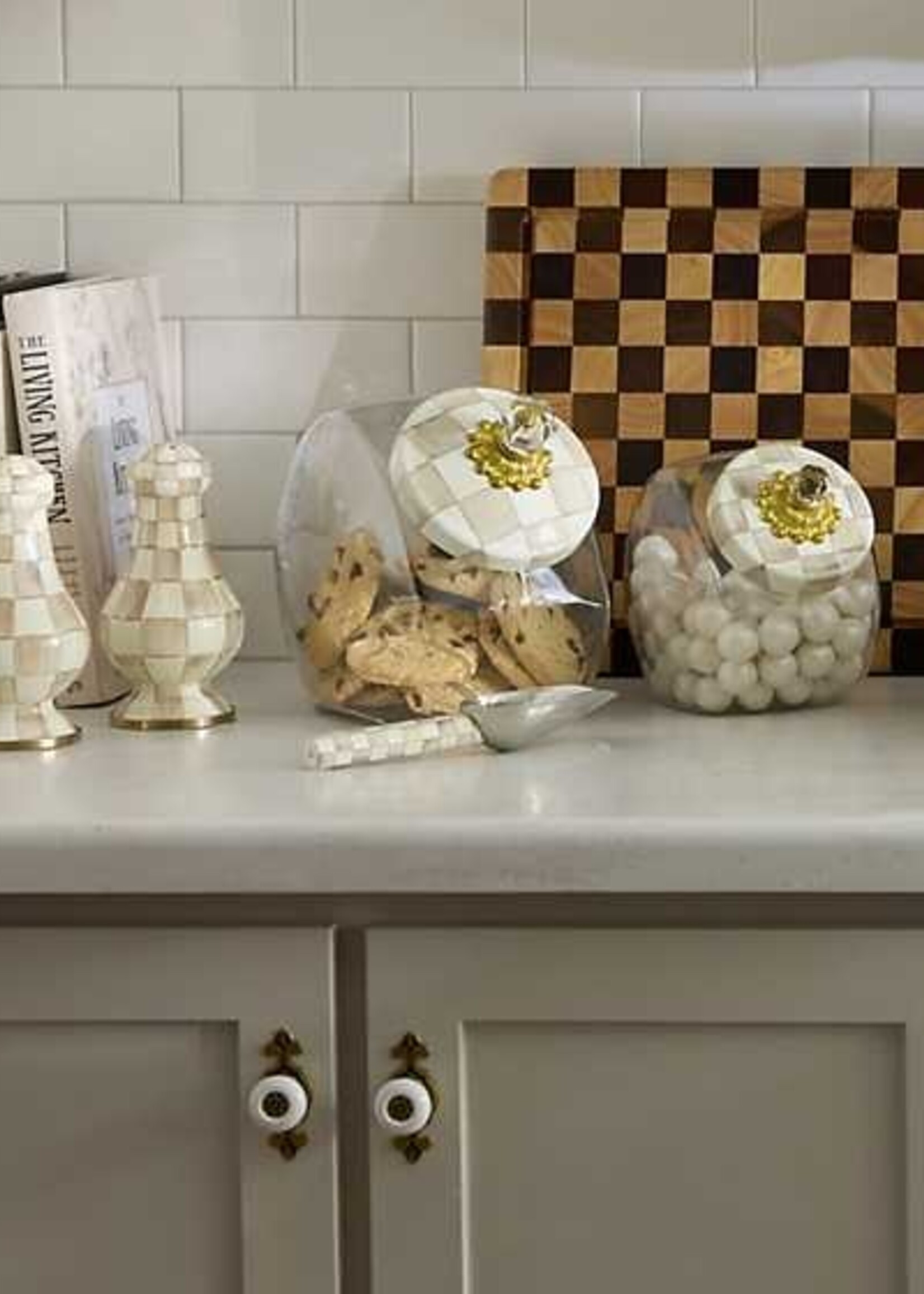 Mackenzie-Childs Mocha Check Small Scoop