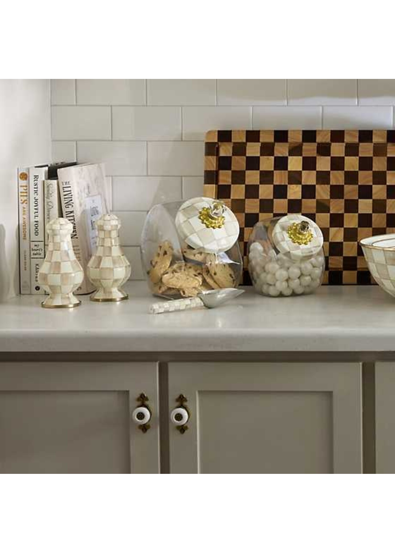 Mackenzie-Childs Mocha Check Small Scoop