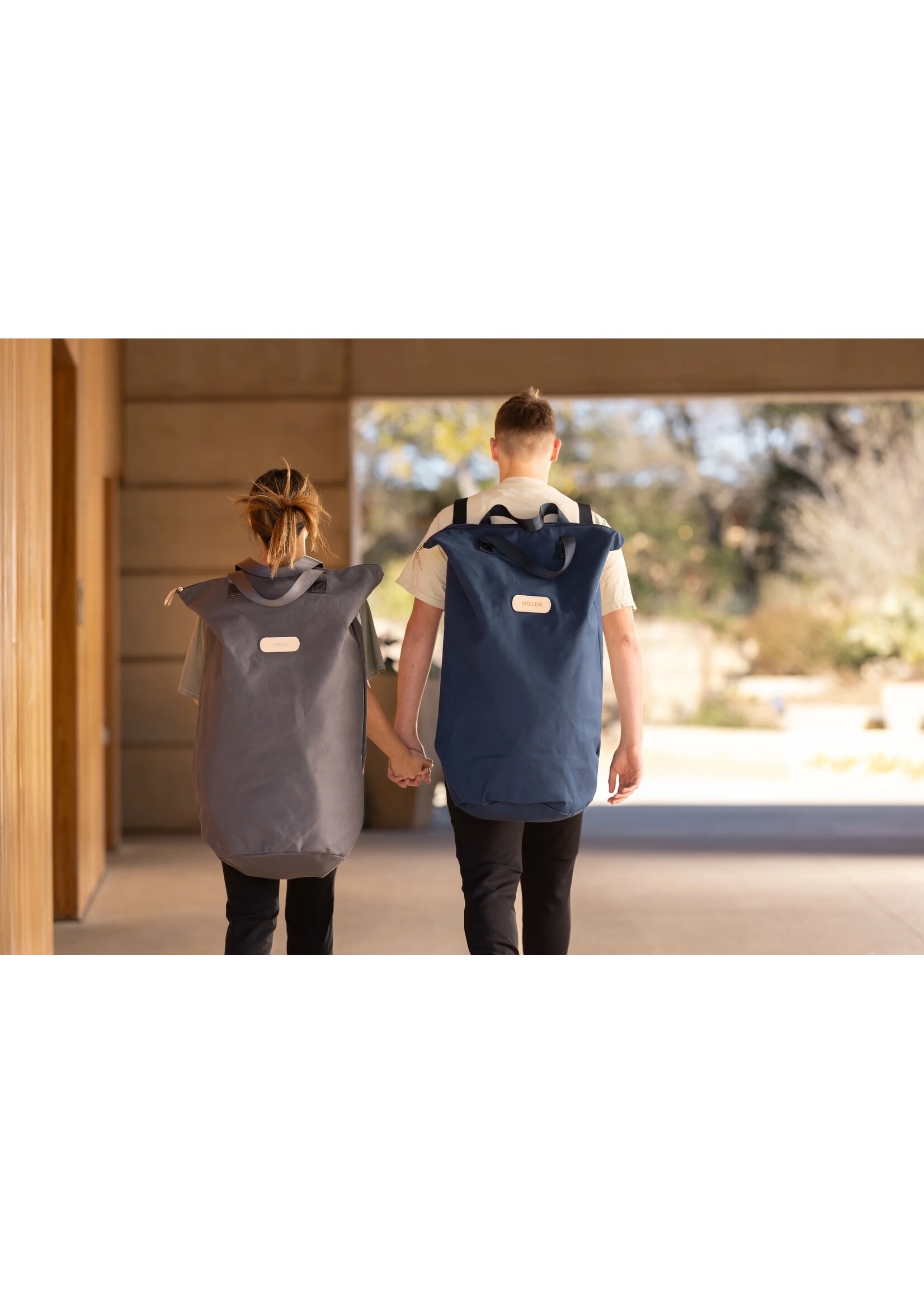 Jon Hart Design Large Laundry Bag - Sky Blue Canvas