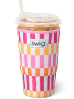 swig Sherbet Stripe Large Iced Cup Coolie