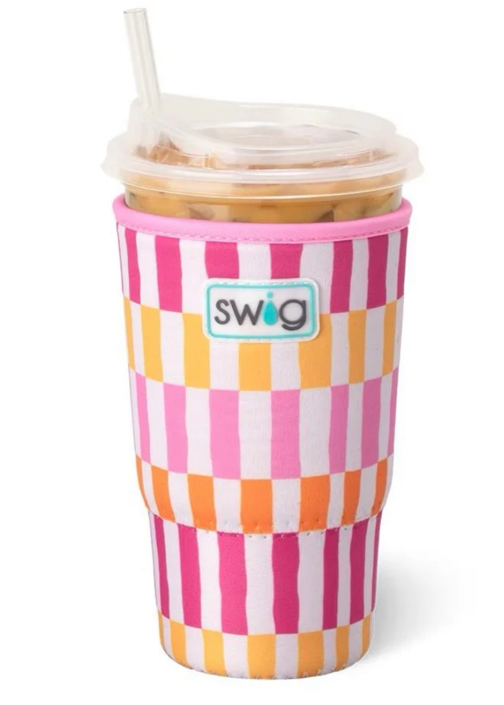 swig Sherbet Stripe Large Iced Cup Coolie