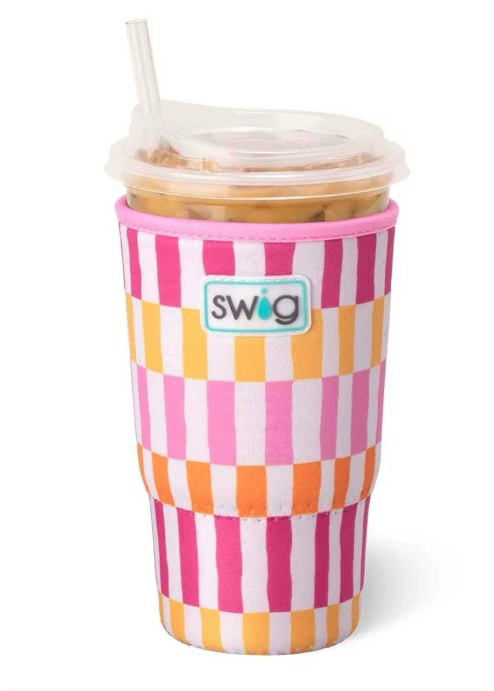 swig Sherbet Stripe Large Iced Cup Coolie