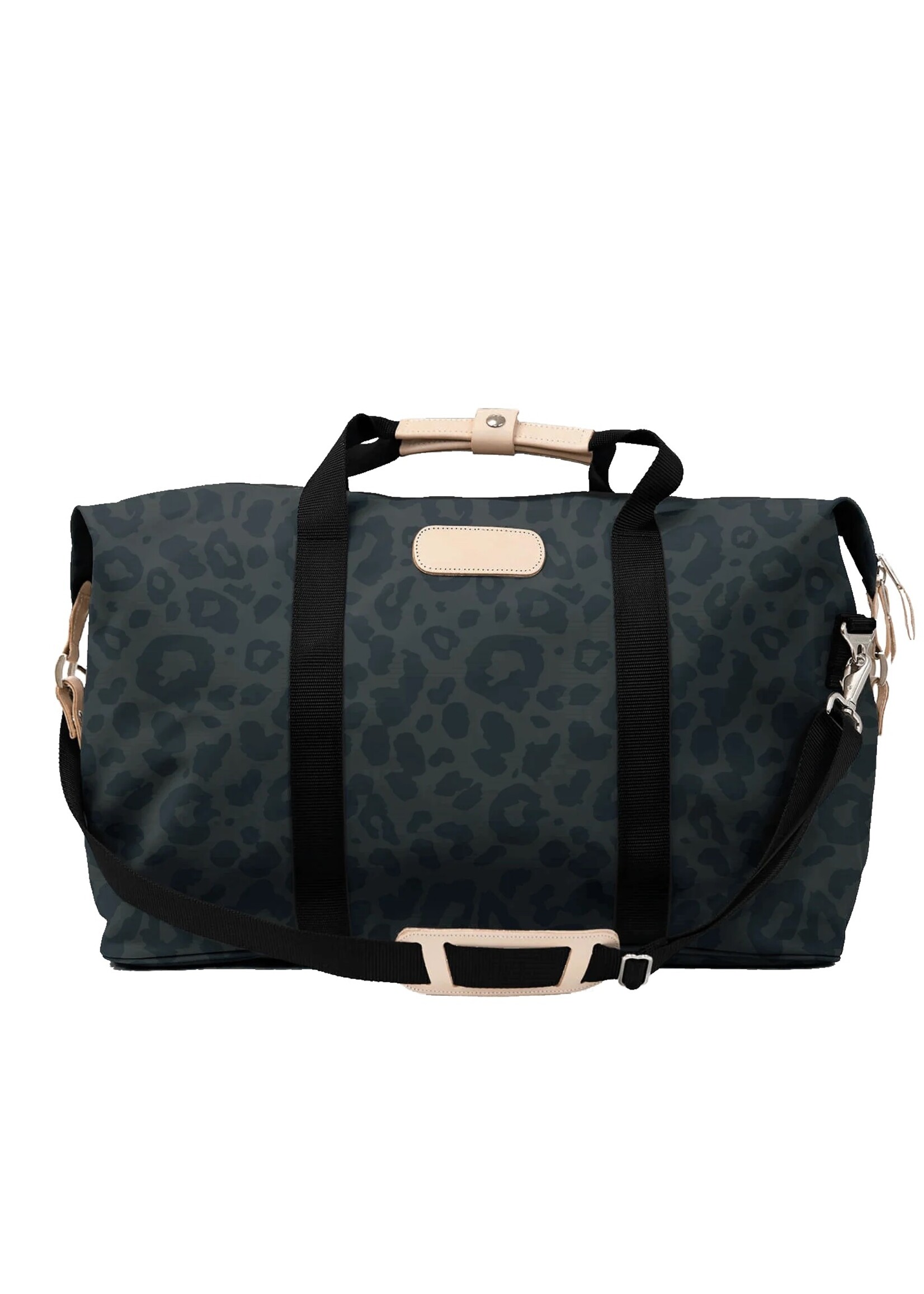 Jon Hart Design Weekender - Dark Leopard Coated Canvas
