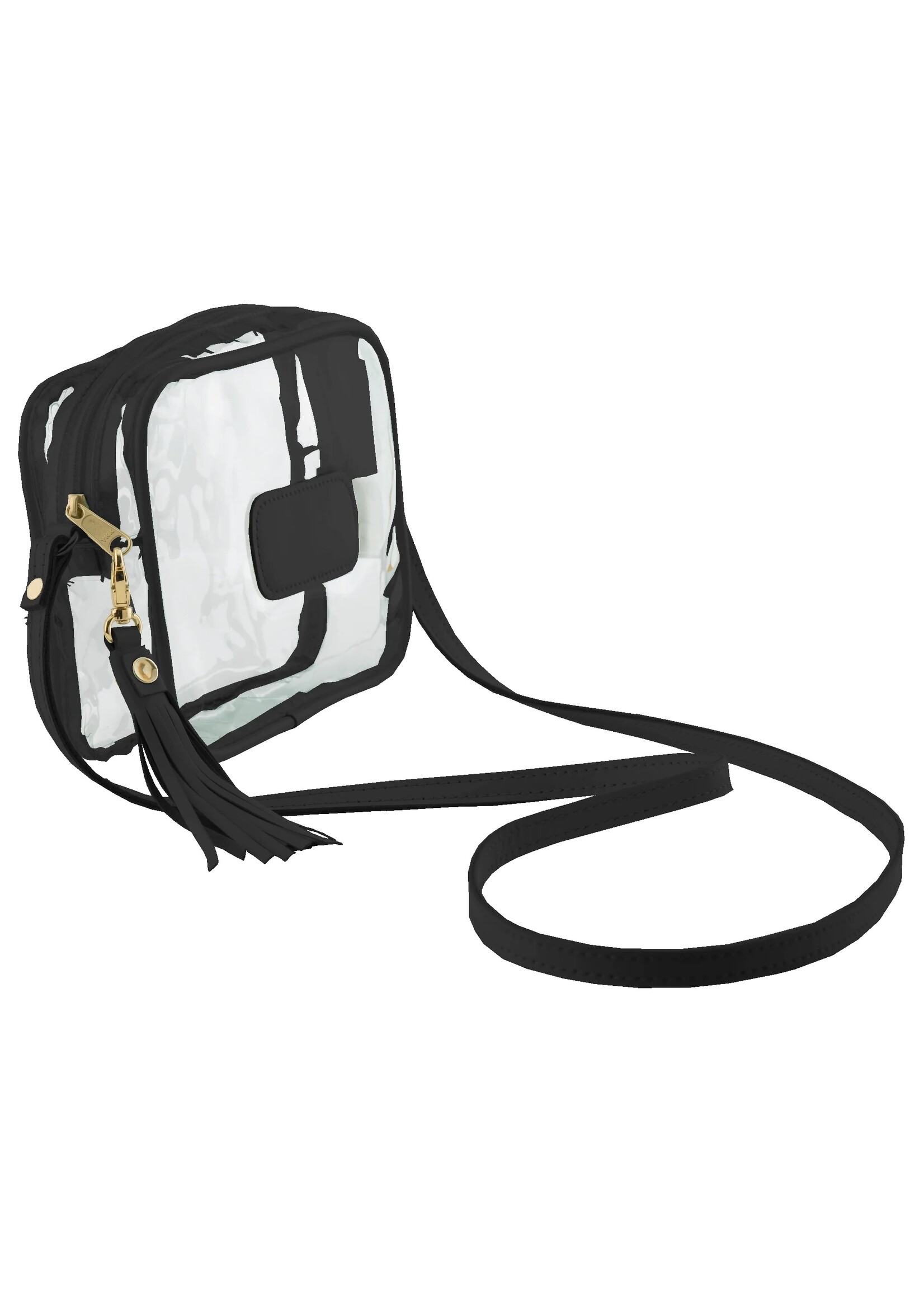 Jon Hart Design Clear Lola - Black Leather