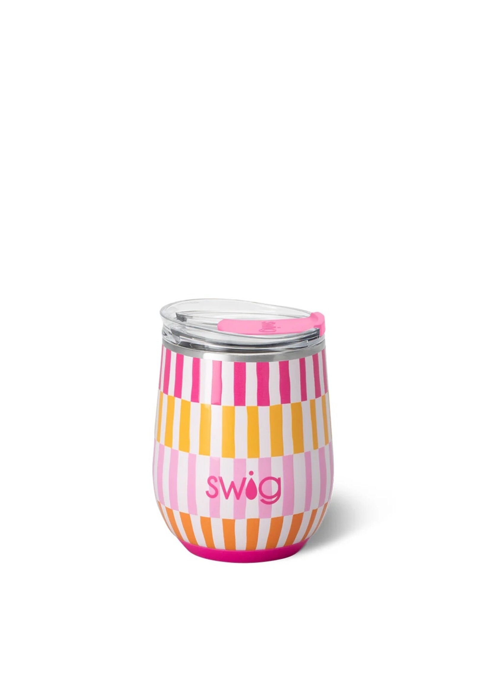 swig Swig Sherbet Stripe Stemless Wine Cup 12 oz