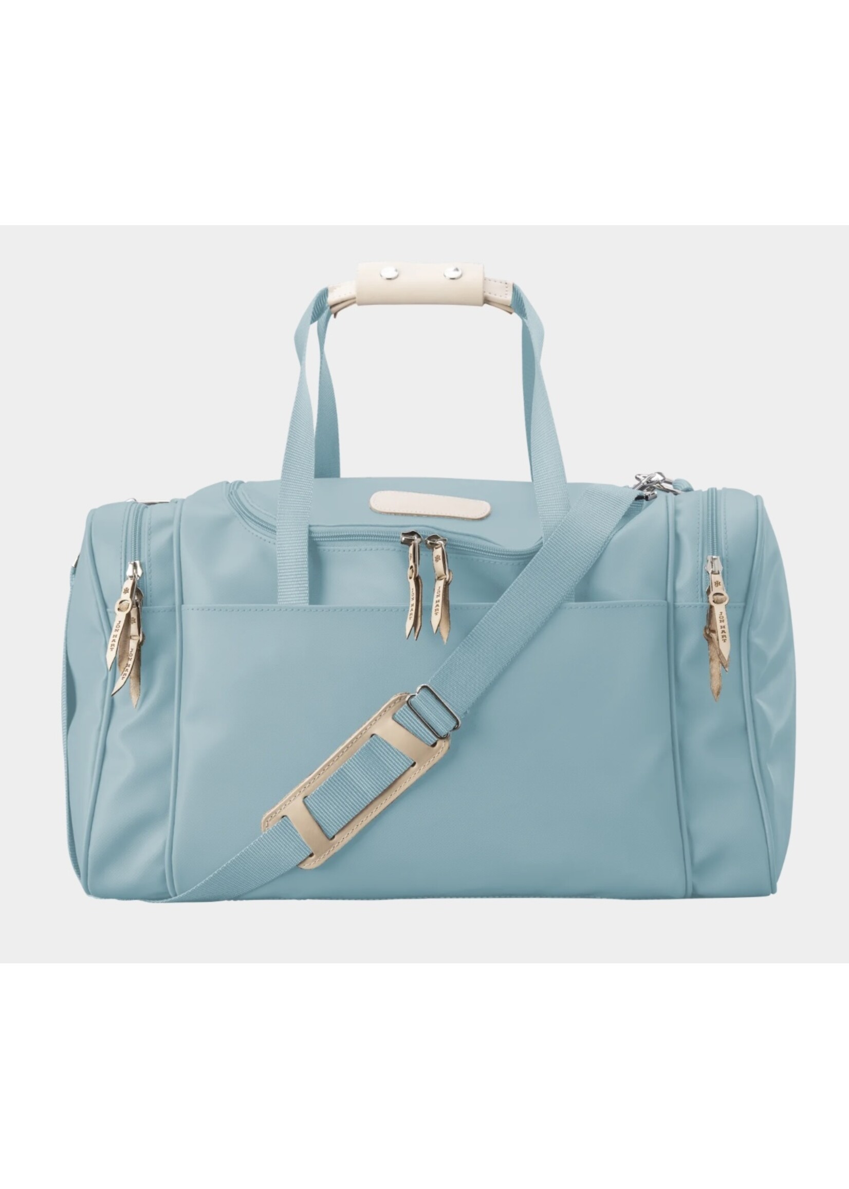 Jon Hart Design Medium Square Duffel - Ice Blue Coated Canvas
