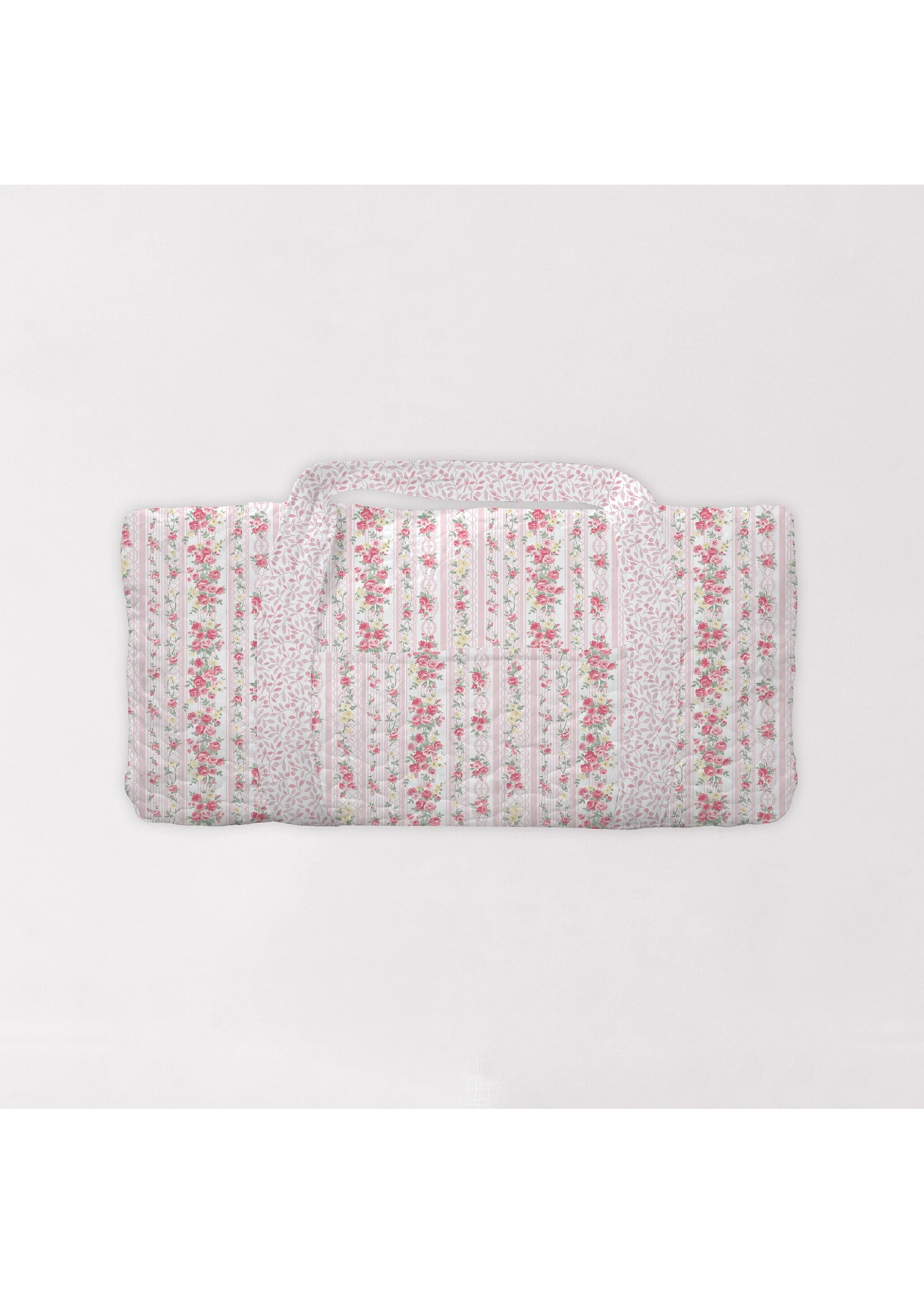 Ida Mae Home Wilshire Stripe Pink Quilted Duffle Bag