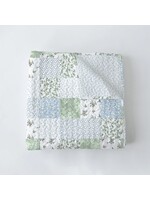 Ida Mae Home Waverly Patchwork Blue Baby Blanket