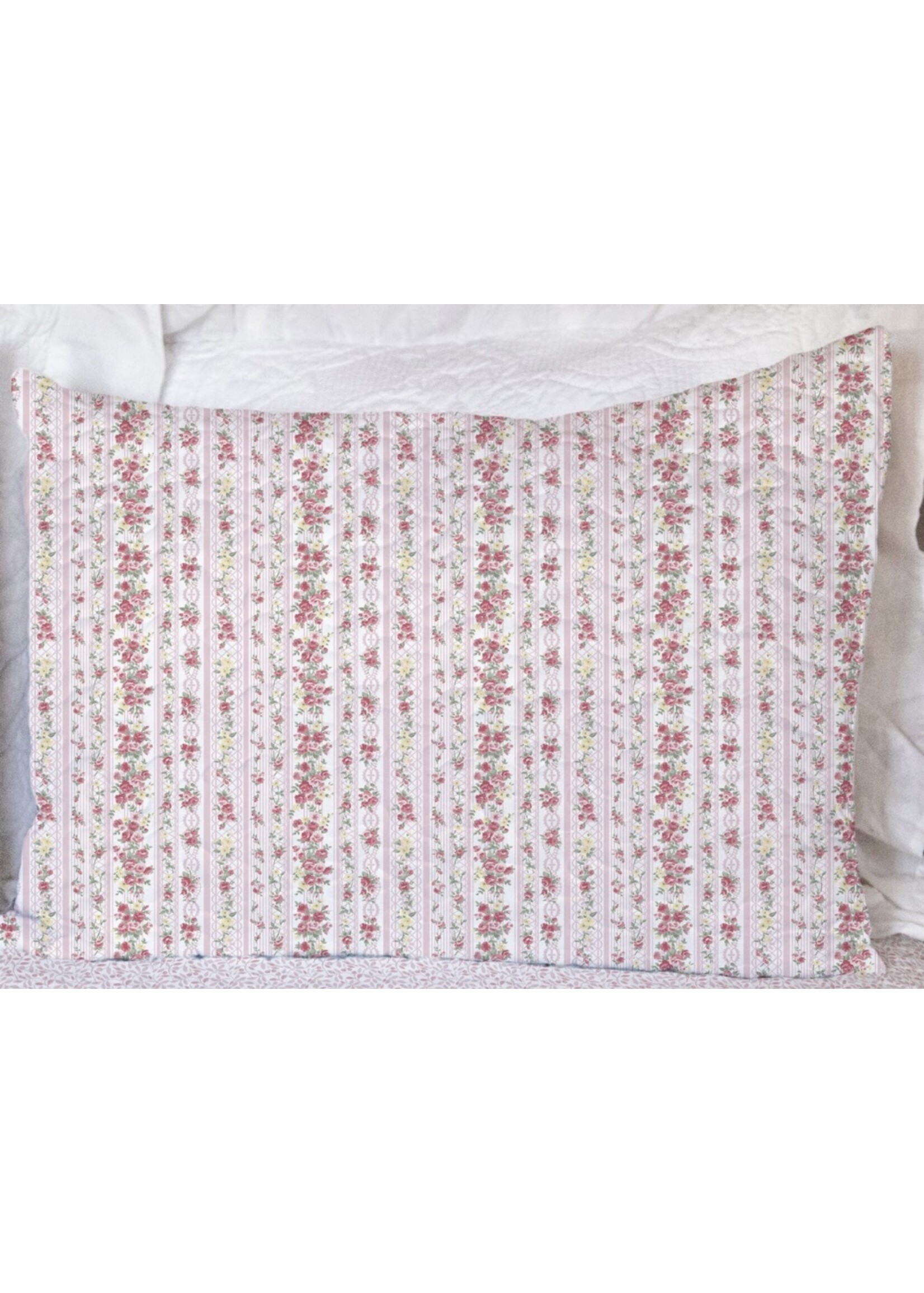 Ida Mae Home Wilshire Stripe Pink Standard Sham