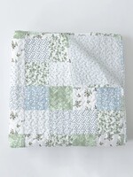 Ida Mae Home Waverly Patchwork Blue Twin Quilt